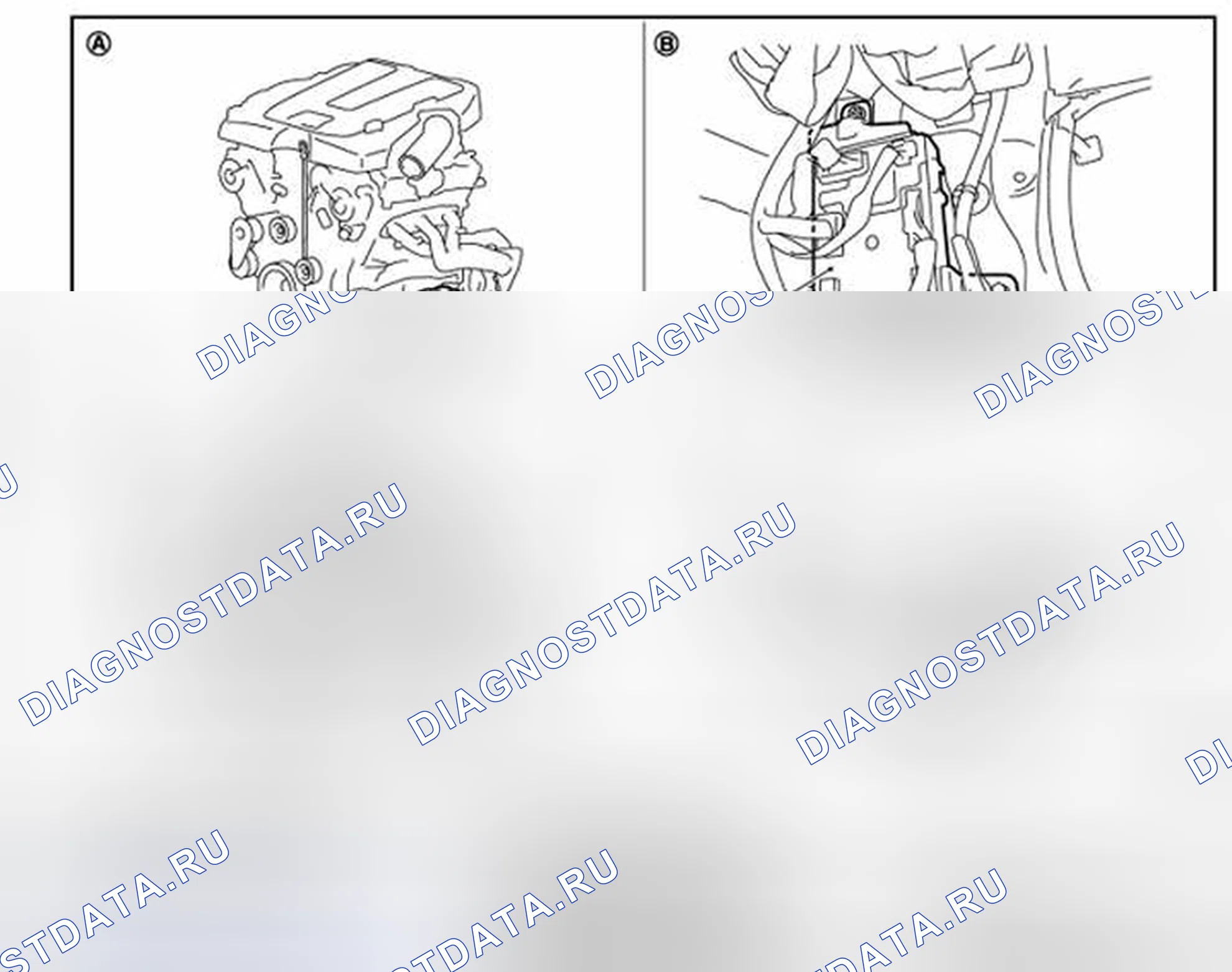 Рис. 2: Расположение компонентов. Infiniti EX37 I