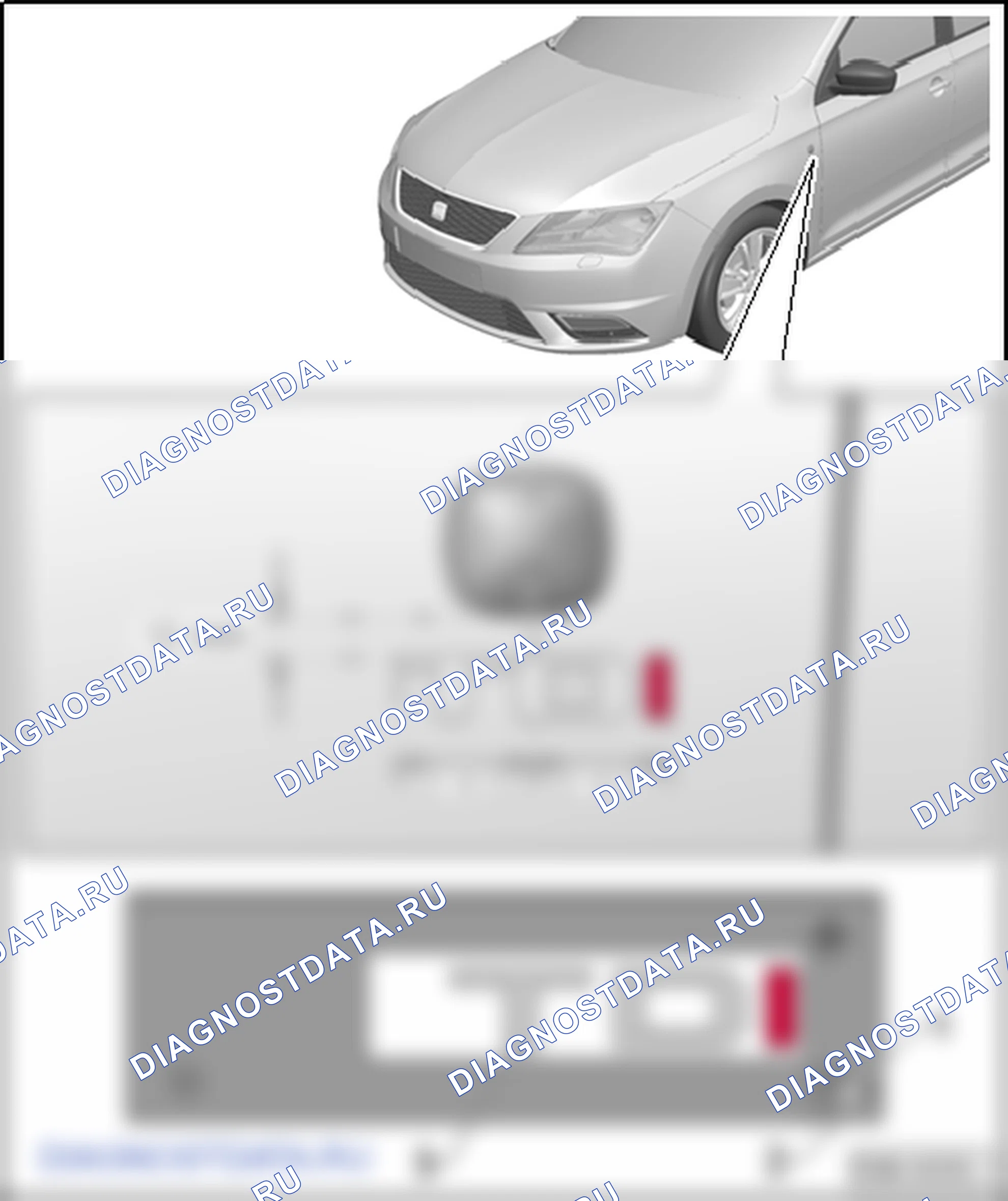 Молдинги и анаграммы. SEAT Toledo Iv