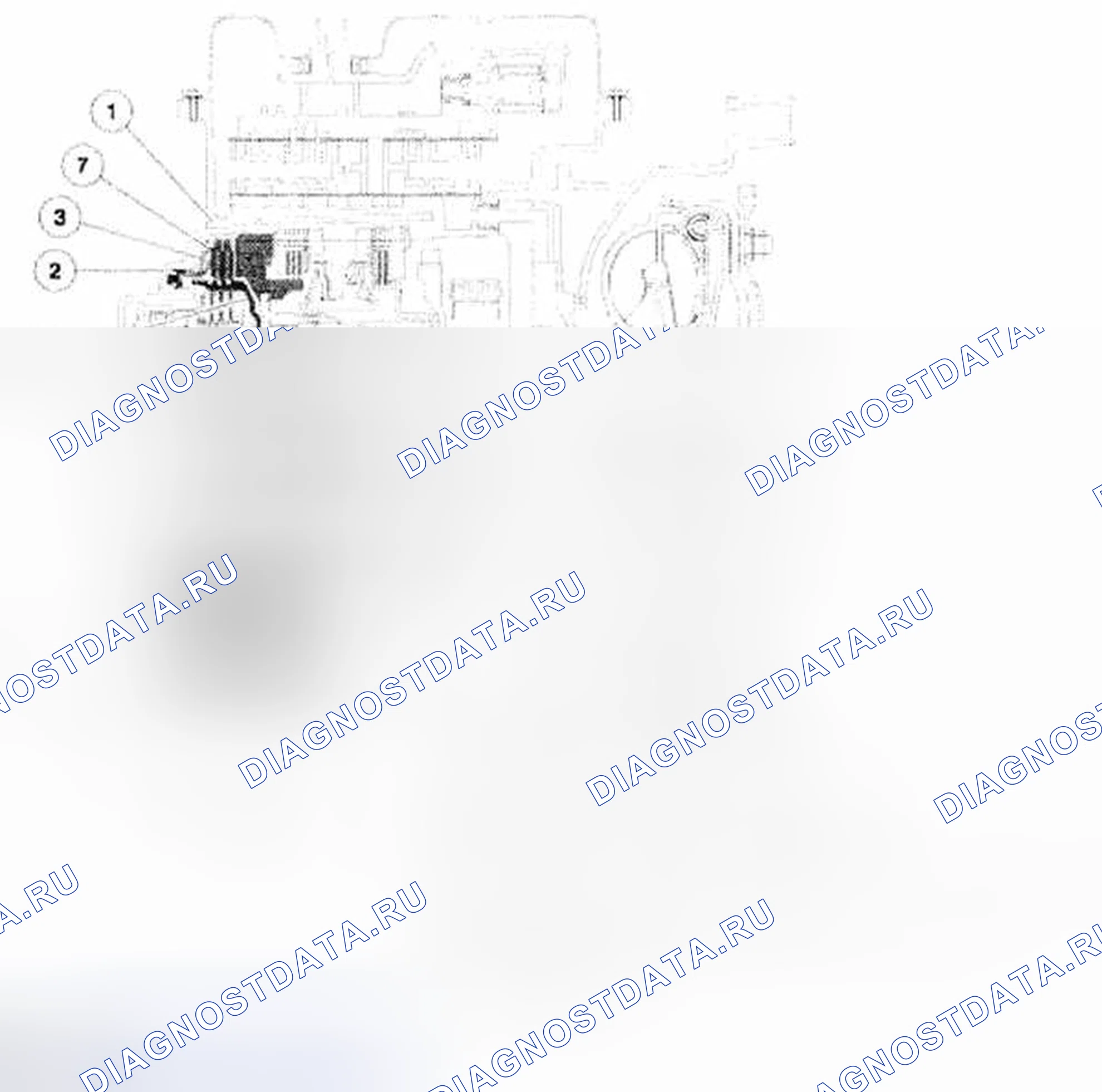 Рис. 489: Промежуточный (2, 6) вид сцепления в разрезе. Mazda Tribute II