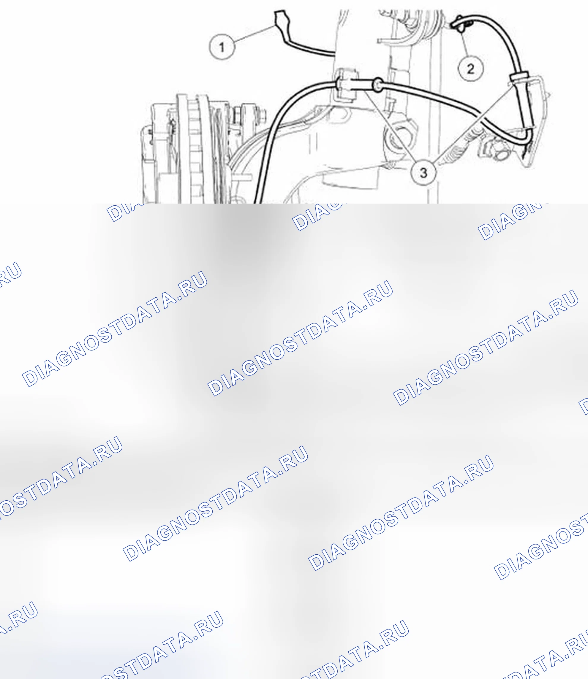 Рис. 27: Датчик скорости колеса - передний. Ford Freestyle I