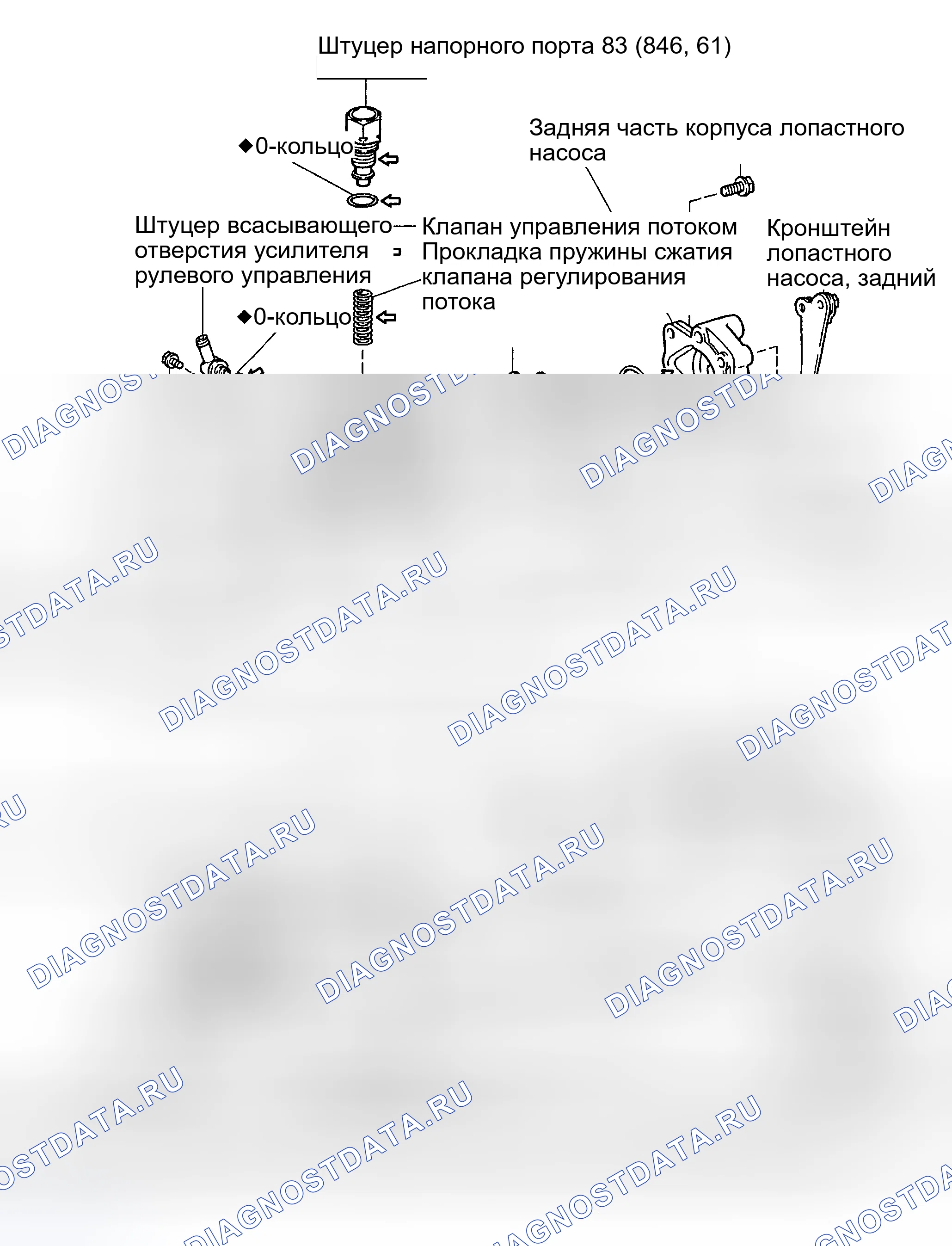 Рис. 42: КОМПОНЕНТЫ. Toyota Highlander I рестайлинг