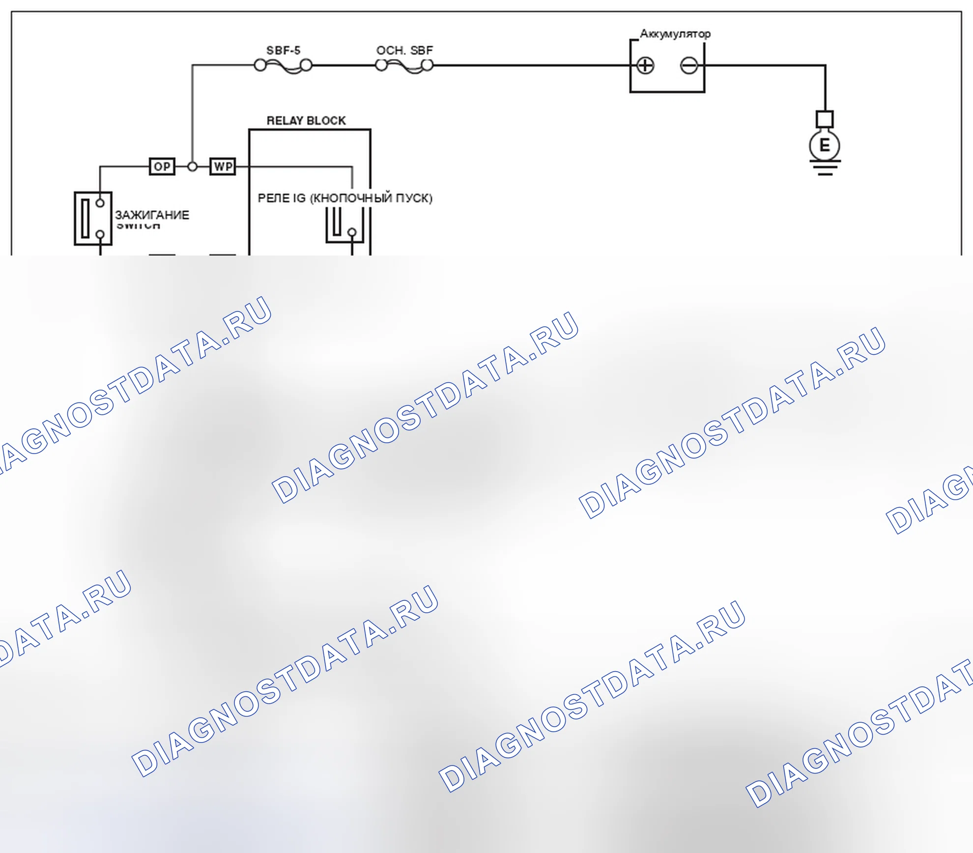 Рис. 32: электросхема. Subaru Legacy BM/BR рестайлинг