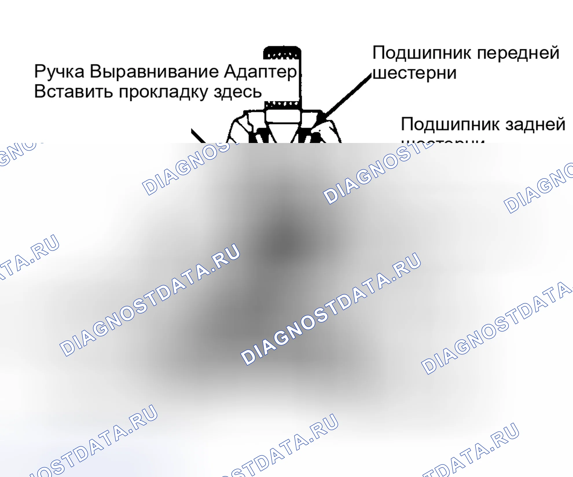 Рис. 14: Глубина шестерни. Ford Cab & Chassis F350 