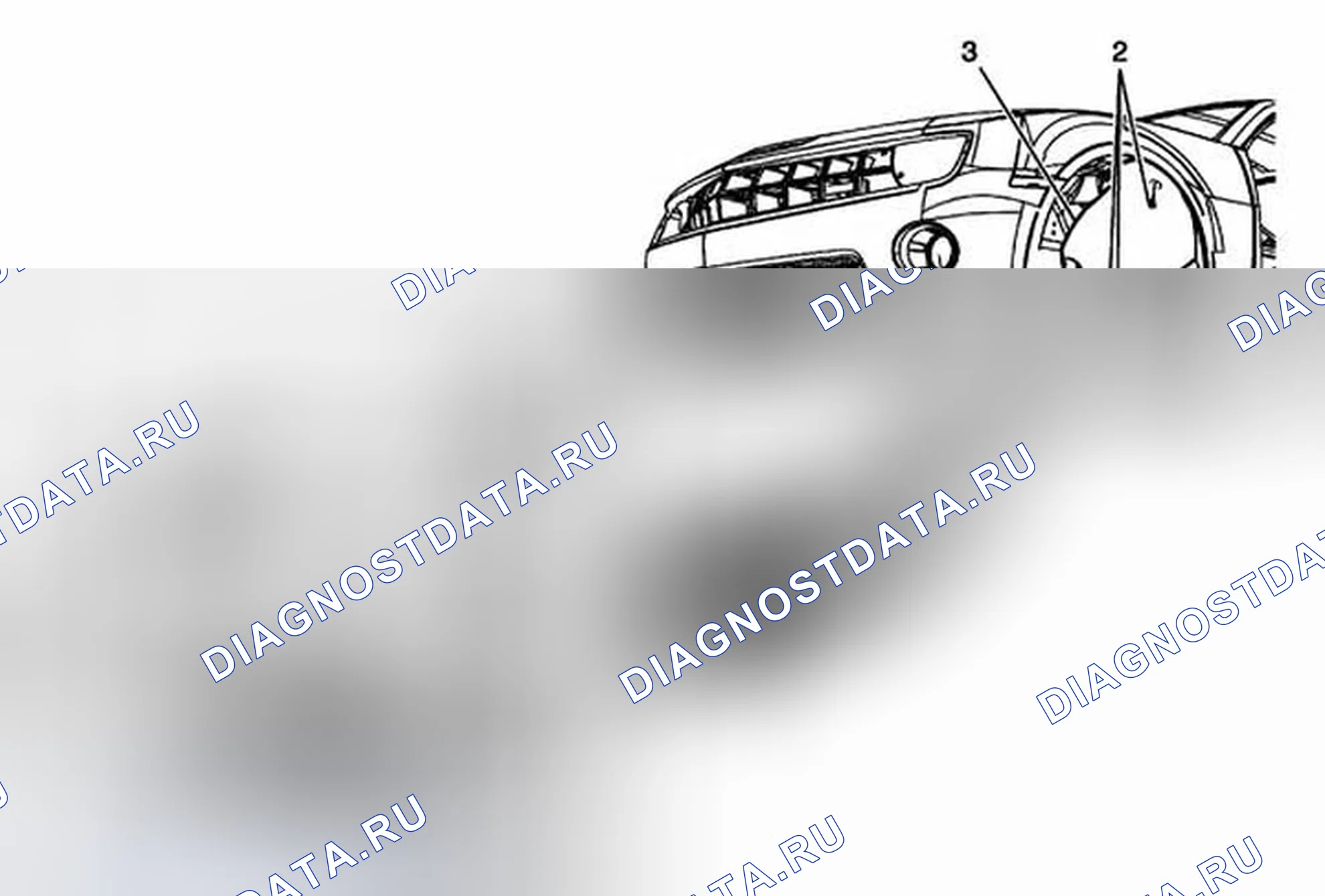 Рис. 1: Замена переднего вкладыша рулевой рубки. Chevrolet Camaro V