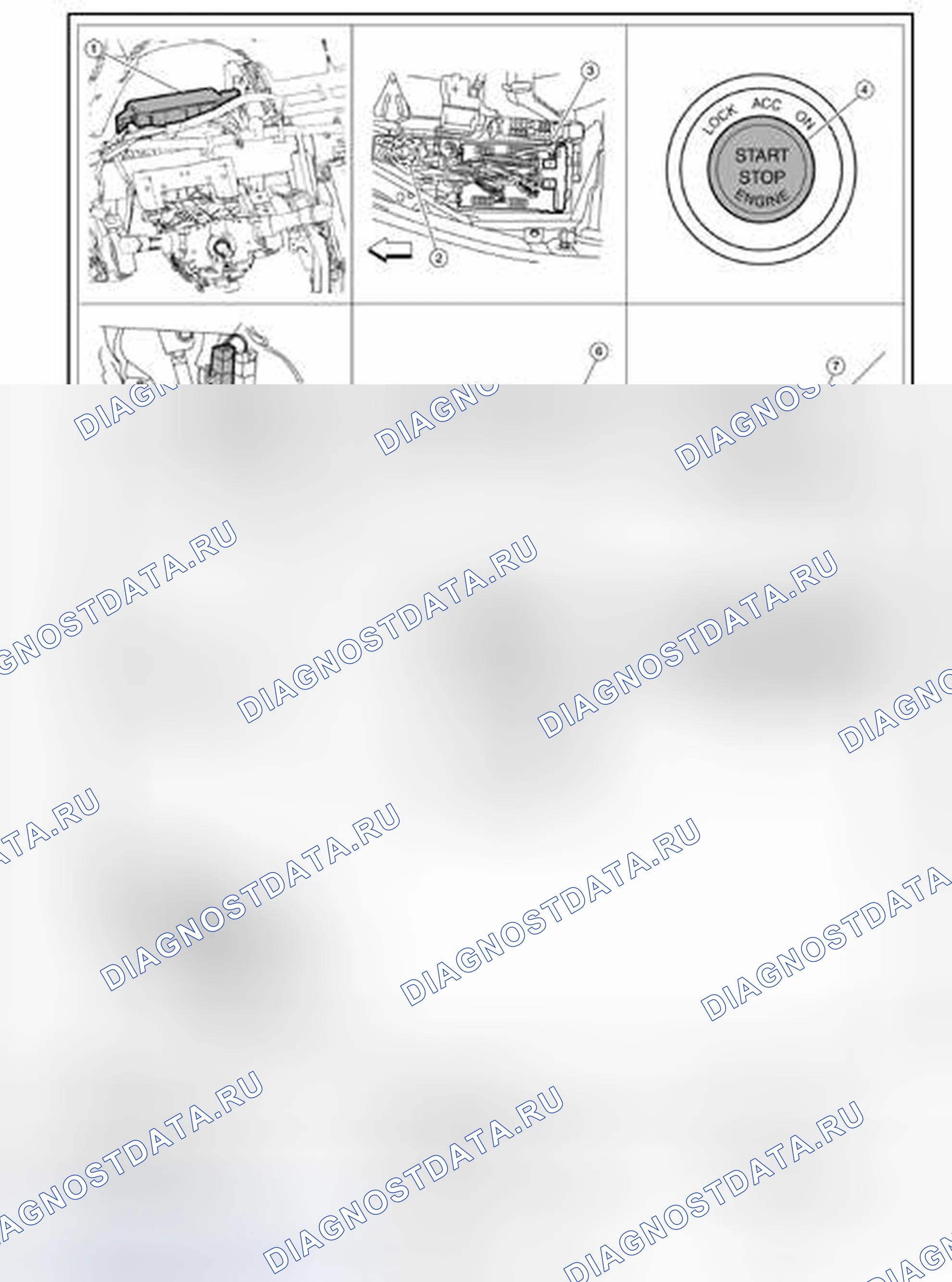 Рис. 514: Расположение компонентов. Nissan Altima L32 рестайлинг