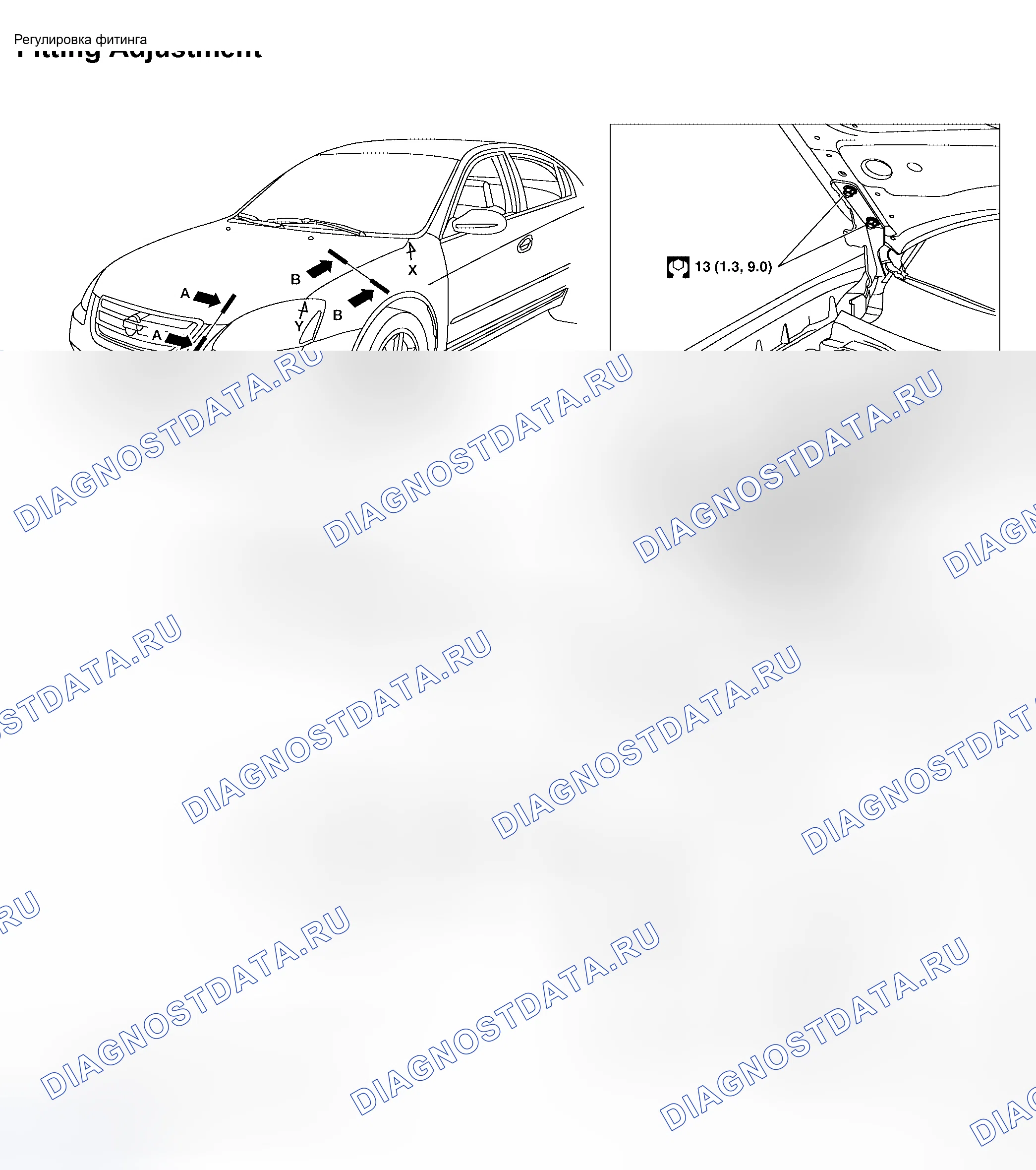 Рис. 183: Регулировка фитинга. Honda N-BOX+ I