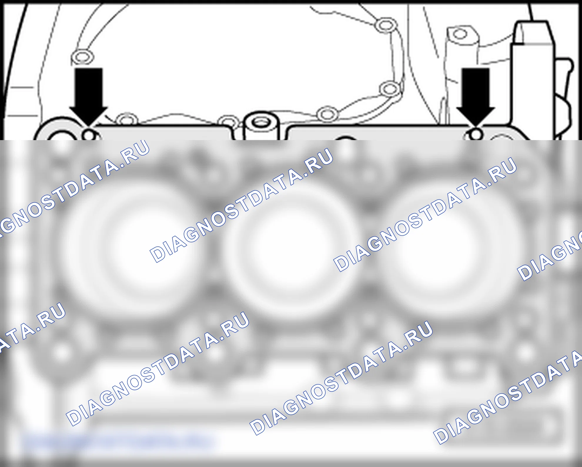 Установка головки блока цилиндров (бинокль 2). Audi Q5 II