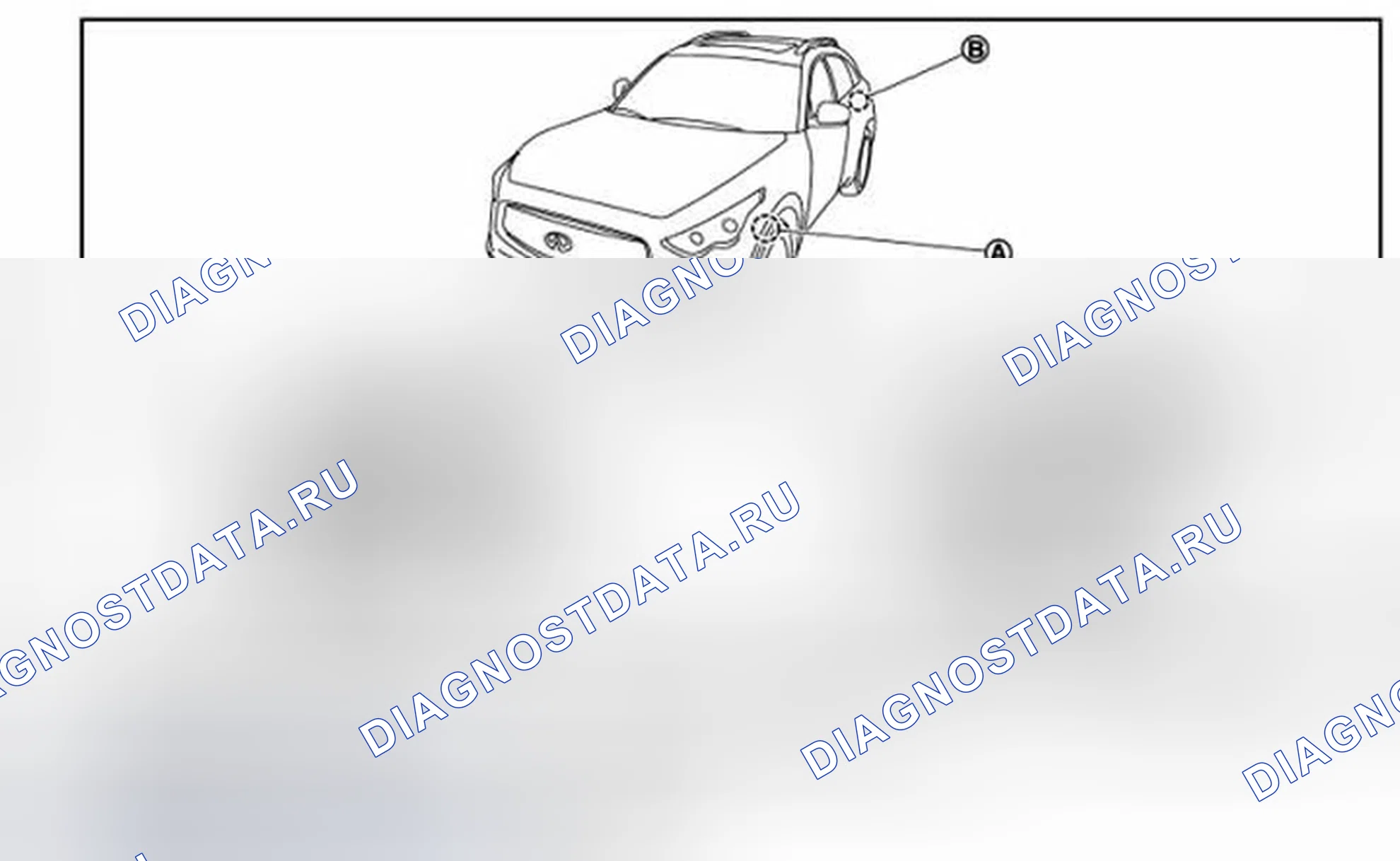 Рис. 108: Расположение компонентов. Infiniti FX50 II рестайлинг