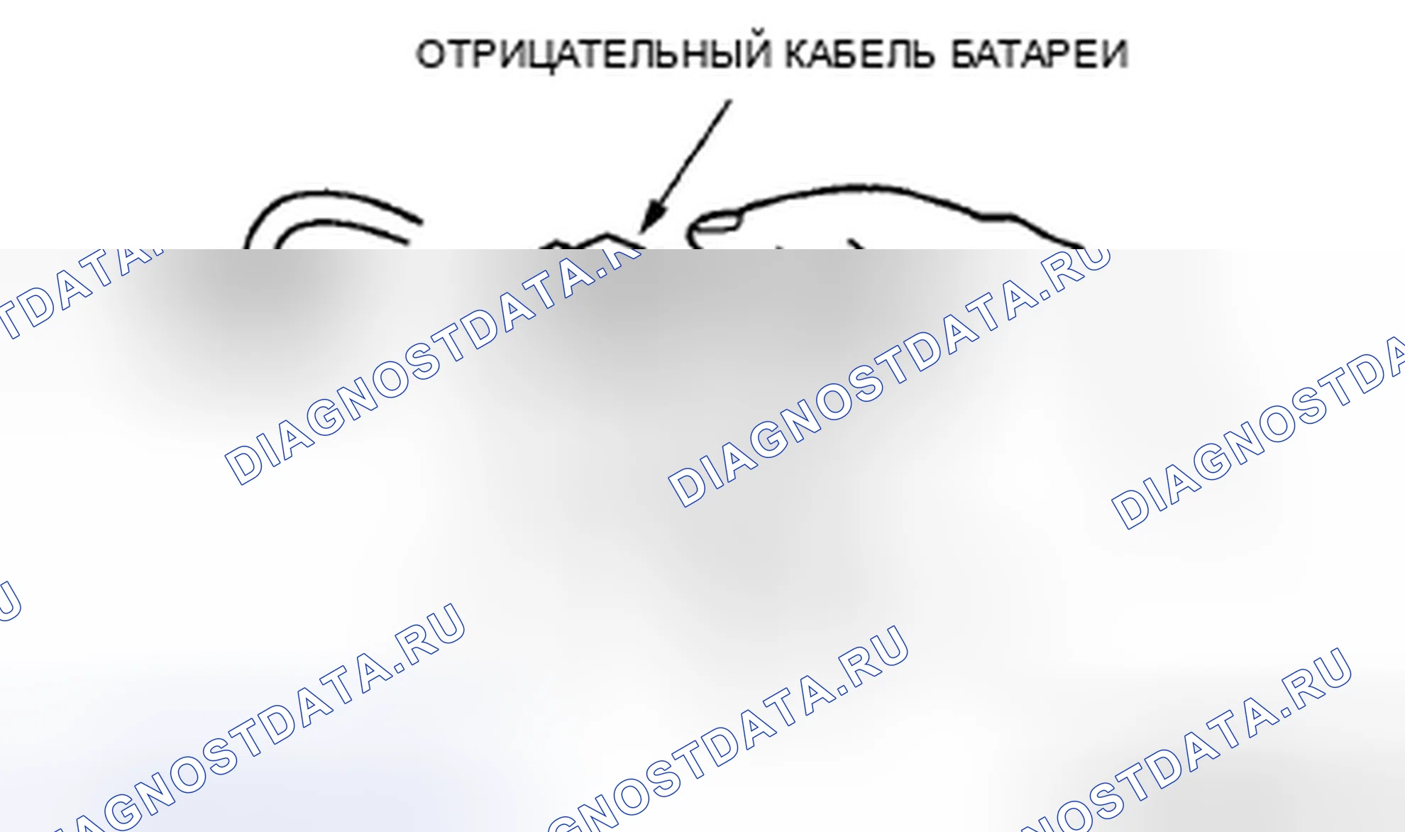 Рис. 10: Кабель аккумуляторной батареи. Mazda MX-5 NC рестайлинг