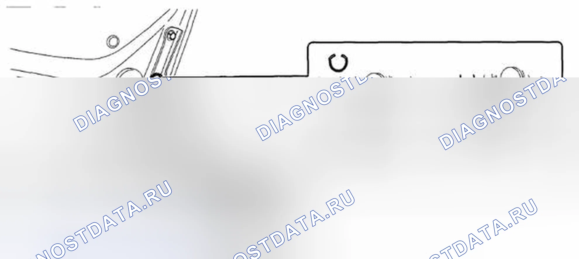 Рис. 41: ПОЛОЖЕНИЕ ЗАСЛОНКИ КРЫШКИ БАГАЖНИКА. Subaru Outback BR