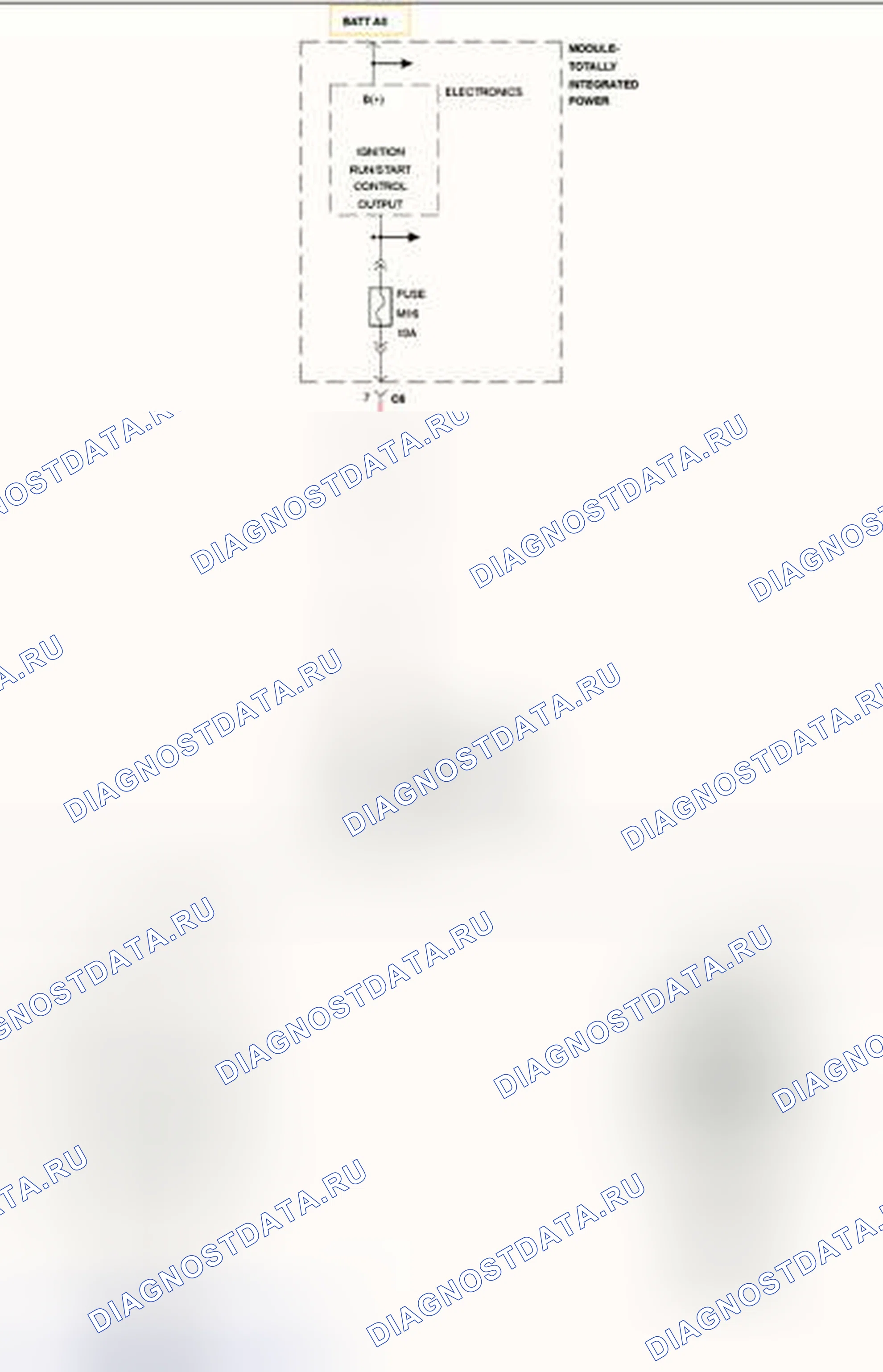 Рис. 82: B212C-13-ВХОД ЗАПУСКА / ПУСКА РОЗЖИГА - ЦЕПЬ РАЗОМКНУТА. RAM Pickup 2500 