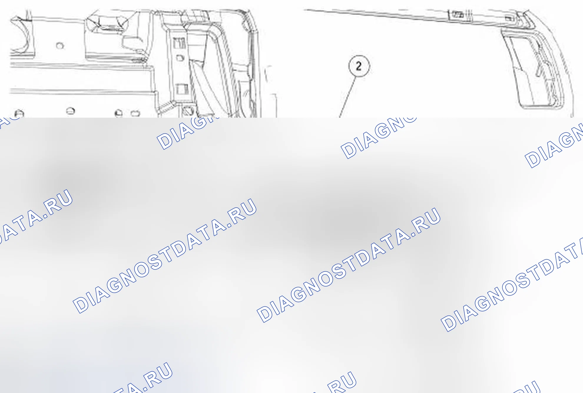 Рис. 105: Антенный кабель - AM / FM. Ford Flex I