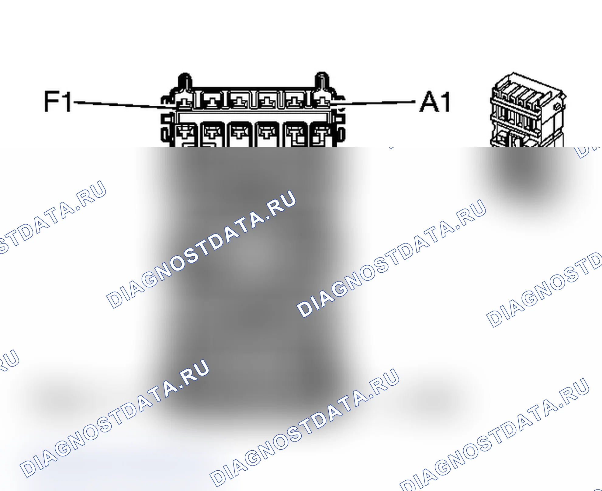 Рис. 119: Блок предохранителей - под капотом C1. Kia Rio II