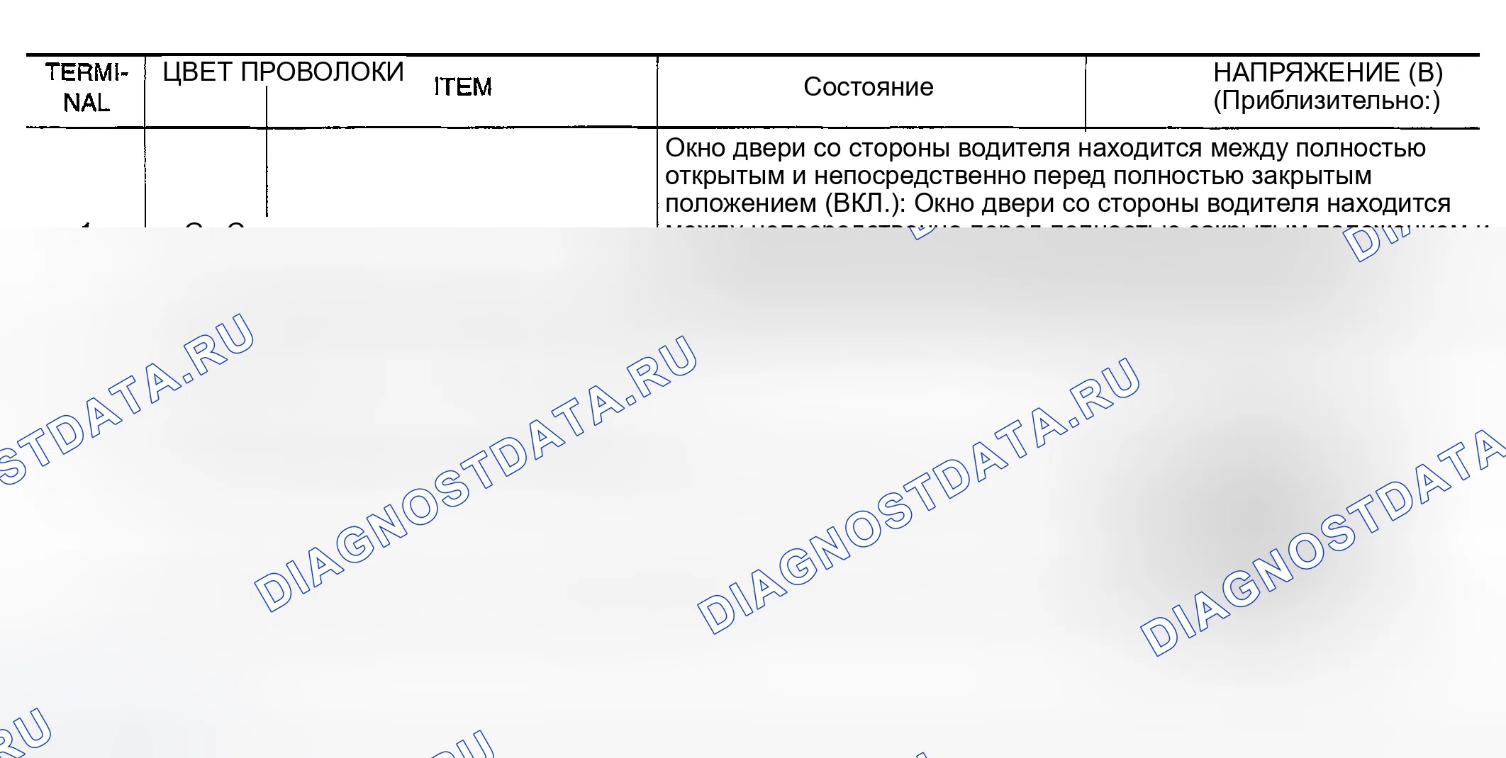 Рис. 34: КЛЕММА И КОНТРОЛЬНОЕ ЗНАЧЕНИЕ ДЛЯ ГЛАВНОГО ПЕРЕКЛЮЧАТЕЛЯ ОКНА ПИТАНИЯ / С ПЕРЕДНИМ И ЗАДНИМ ОКНОМ ПИТАНИЯ С ЗАЩИТОЙ ОТ ПИНКОВ. Infiniti G35 III