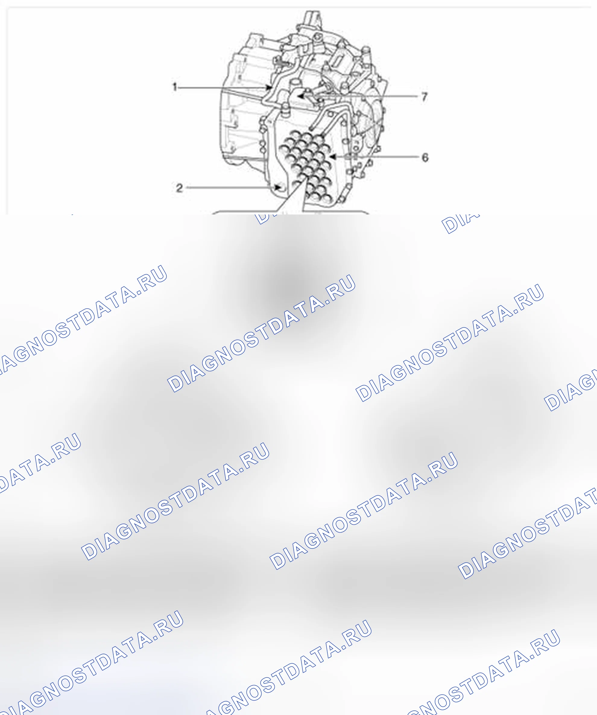 Рис. 59: Расположение компонентов. Hyundai Santa Fe II рестайлинг