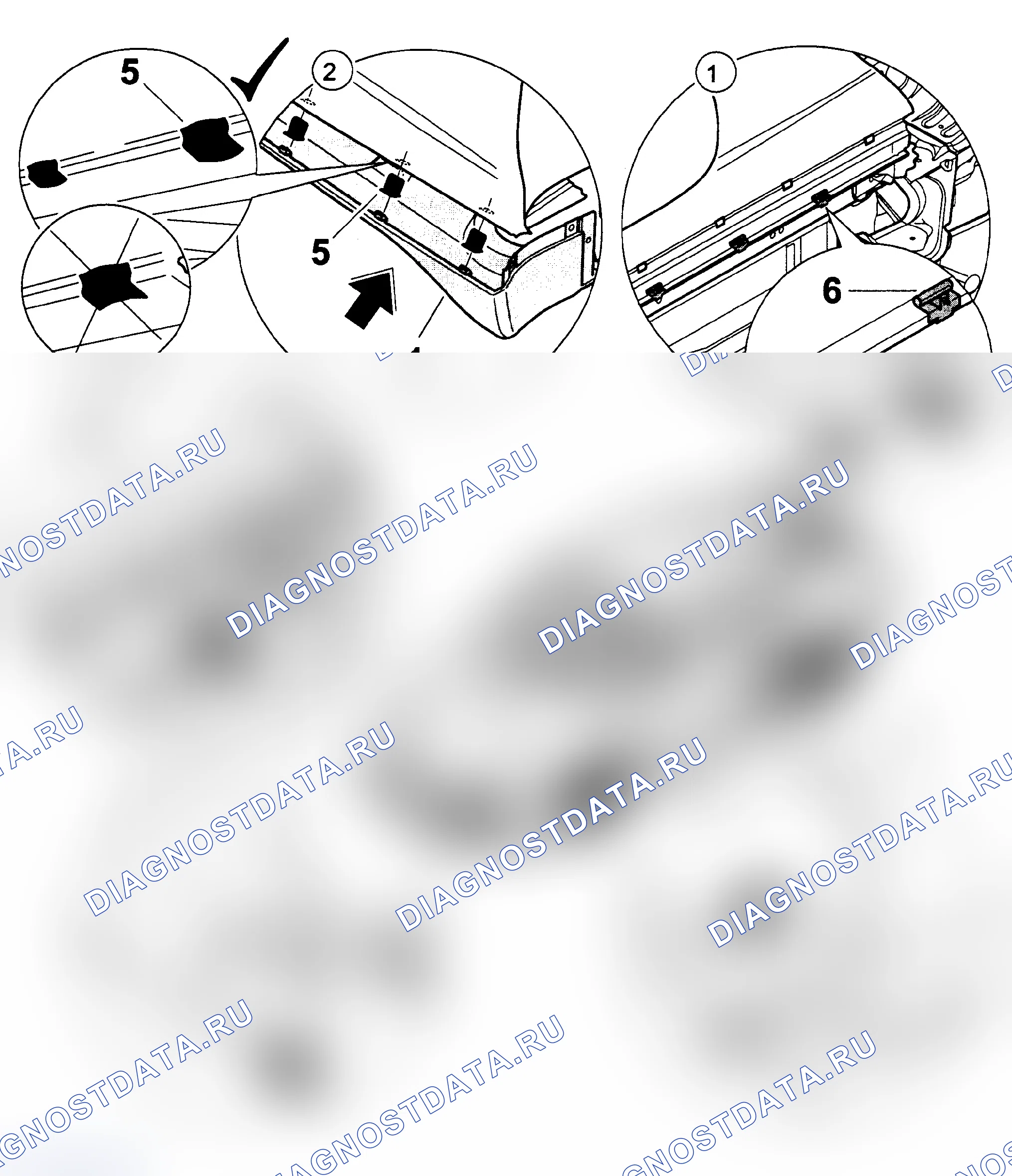 Рис. 52: Установка крышки подоконника. Porsche 911 GT2 996