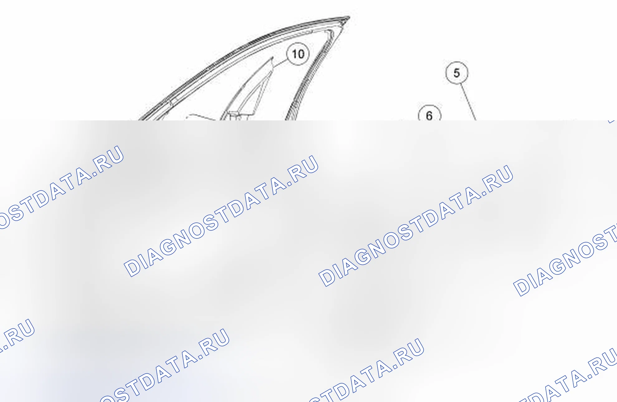 Рис. 3: Панель отделки дверей - передняя. Hyundai Lantra II рестайлинг