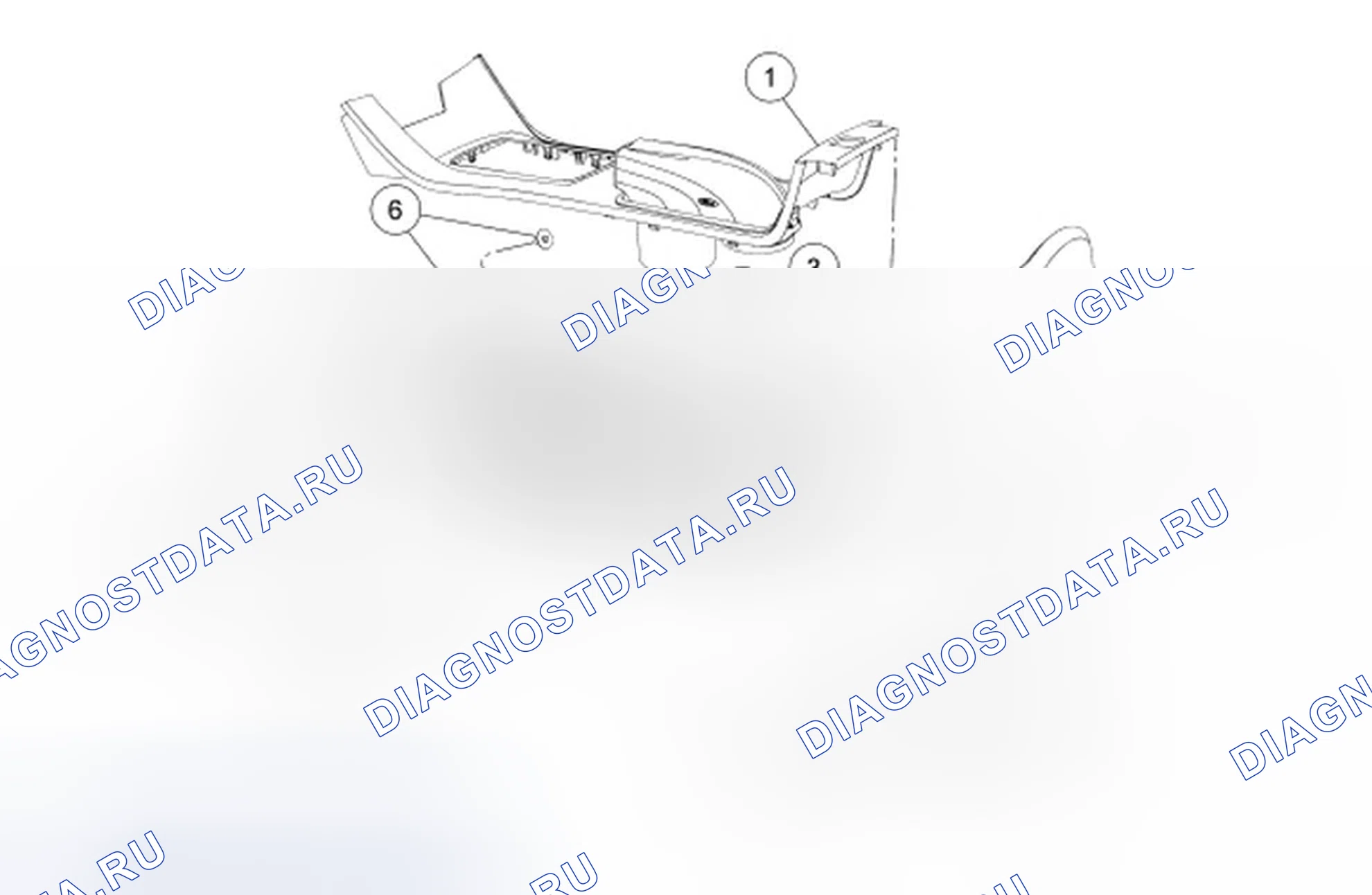 Рис. 37: Консоль - пол. Ford Focus II рестайлинг
