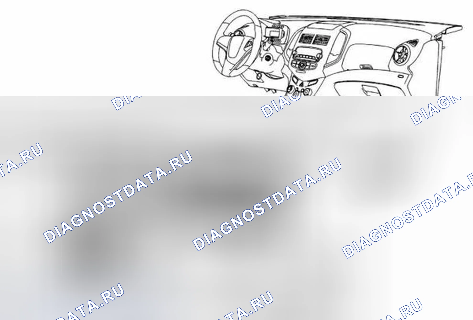 Рис. 37: Замена напольного воздуховода - правая сторона (Lhd). Chevrolet Sonic I