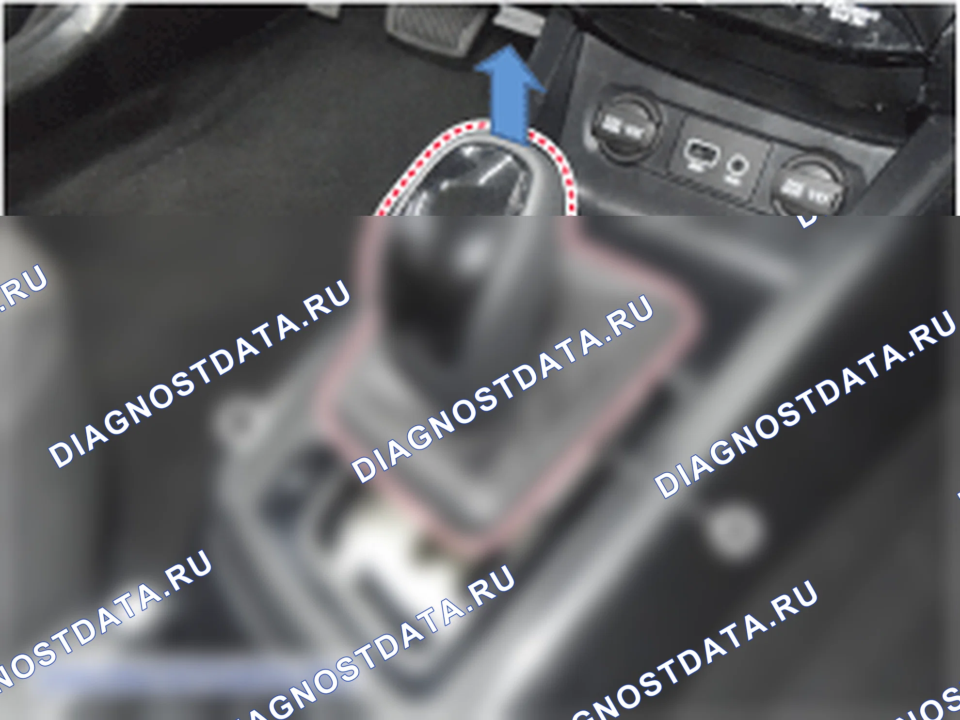 Снятие рычага переключения передач. Hyundai i20 GB