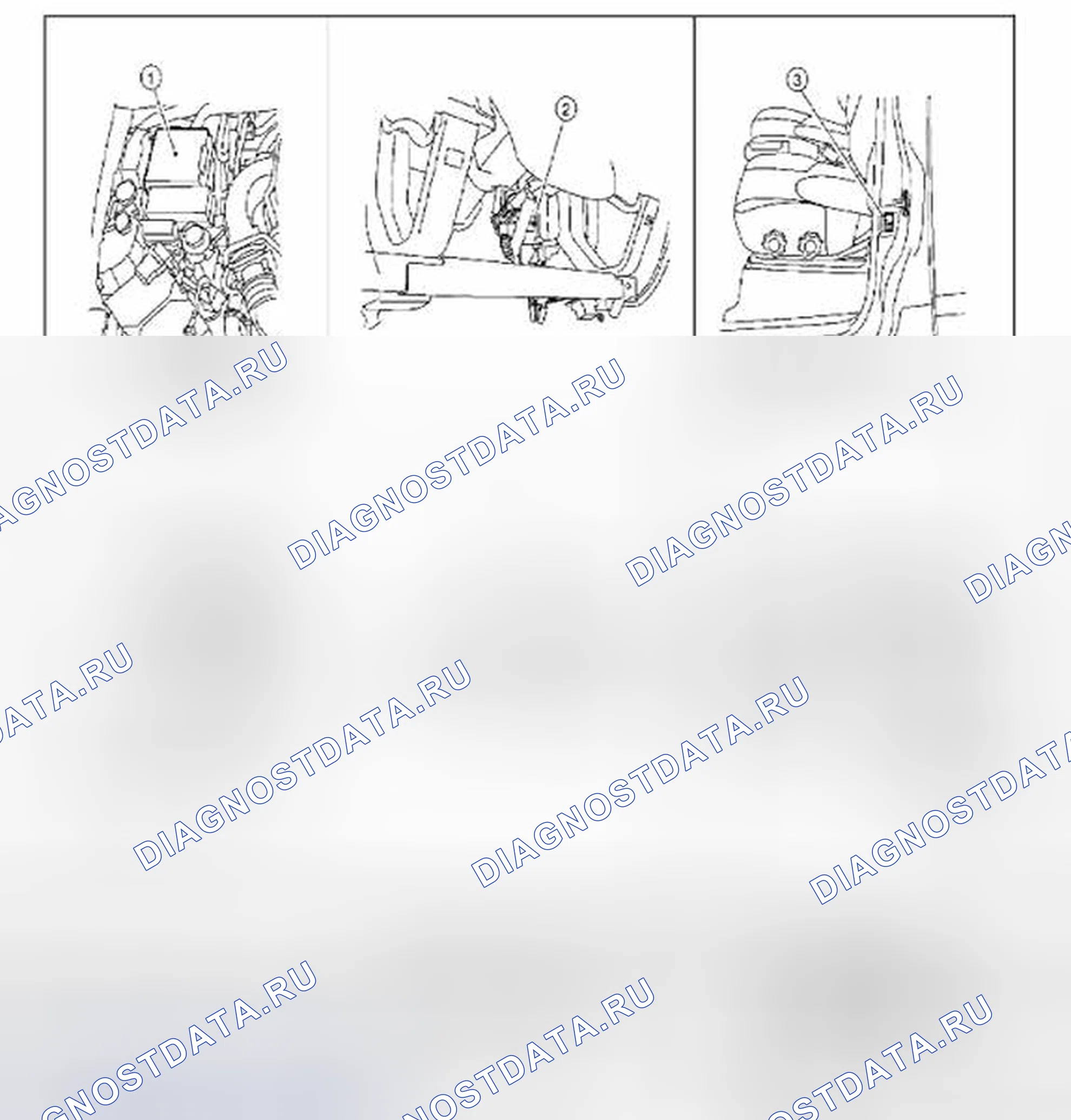 Рис. 16: Система автоматического освещения: расположение компонентов. Suzuki Equator I