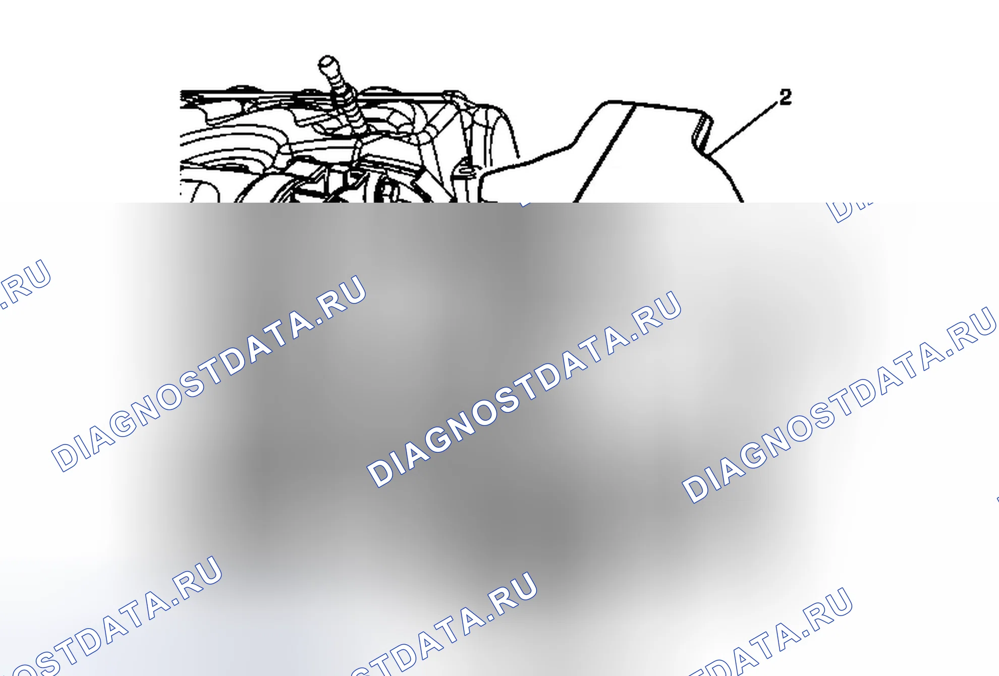 Рис. 6: Замена экрана топливопровода. Chevrolet Traverse I