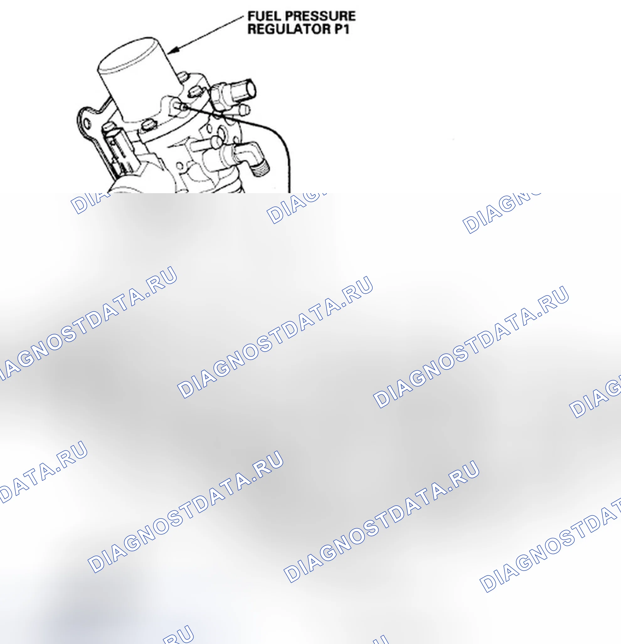 Рис. 1184: Трассировка вакуумного шланга. Honda Civic VIII