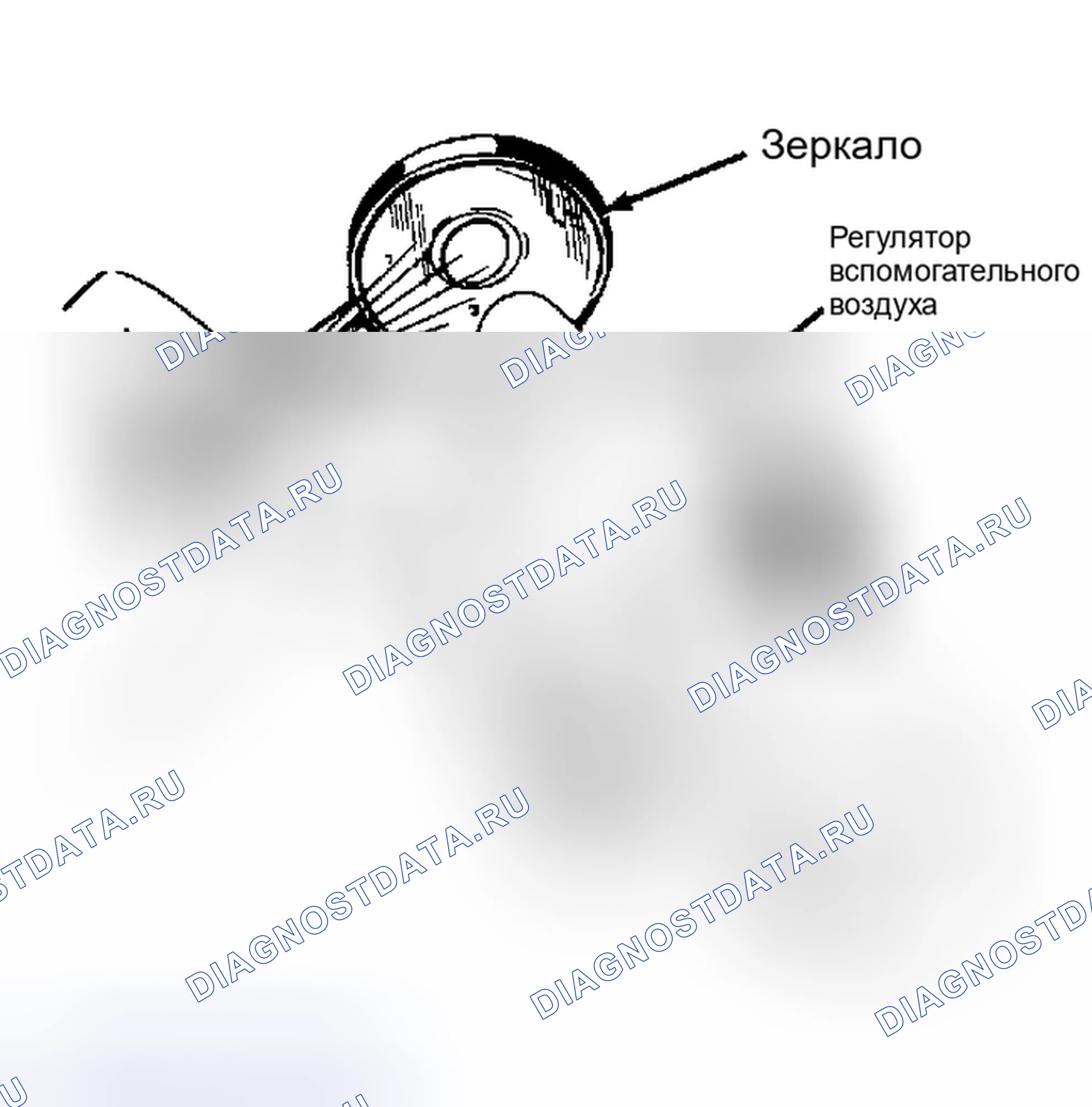 Рис. 27: Проверка работы вспомогательного воздушного регулятора Клапан должен закрываться после работы двигателя в течение 5 минут.. Peugeot 505 I