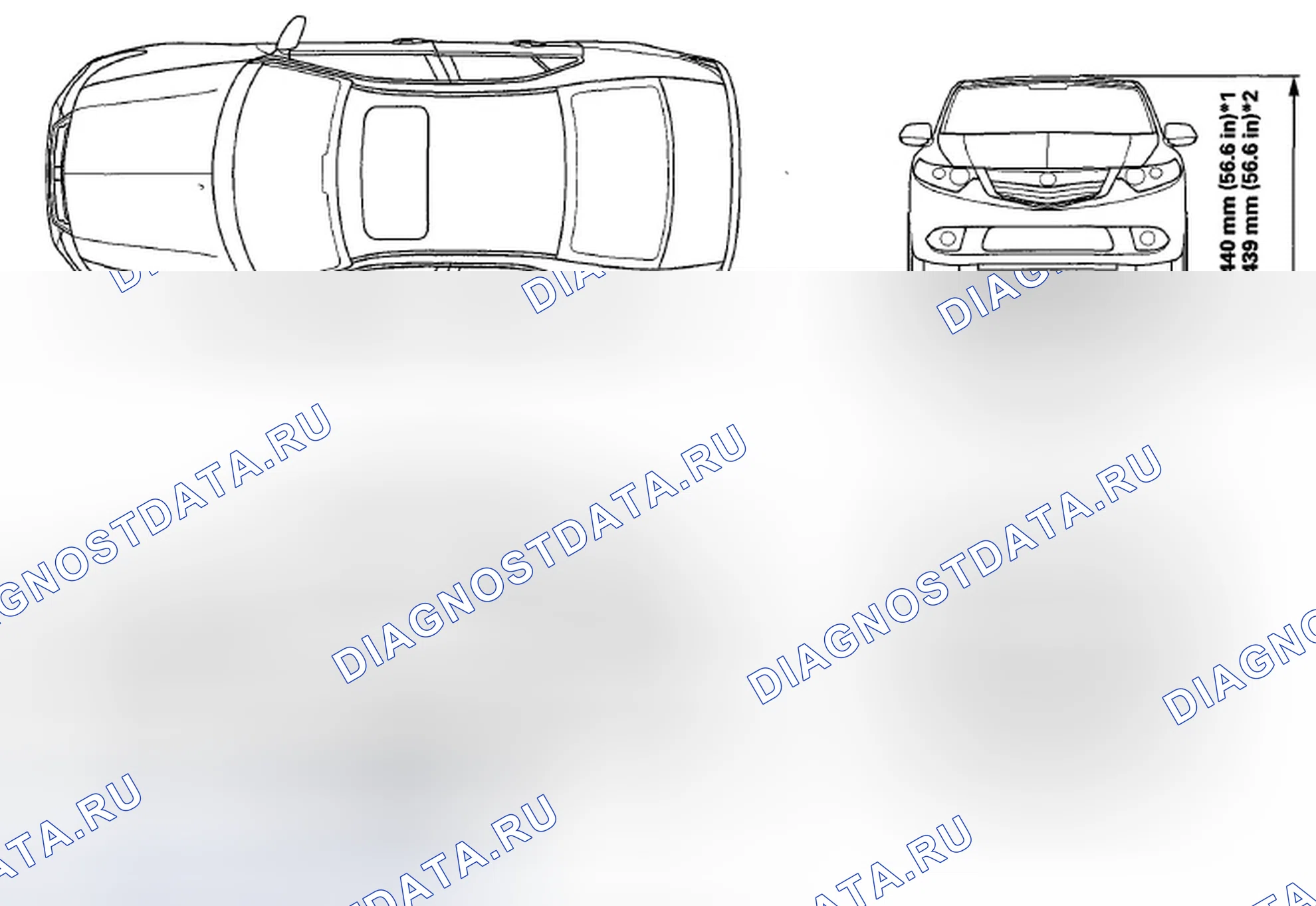 Рис. 38: Характеристики кузова. Acura TSX II