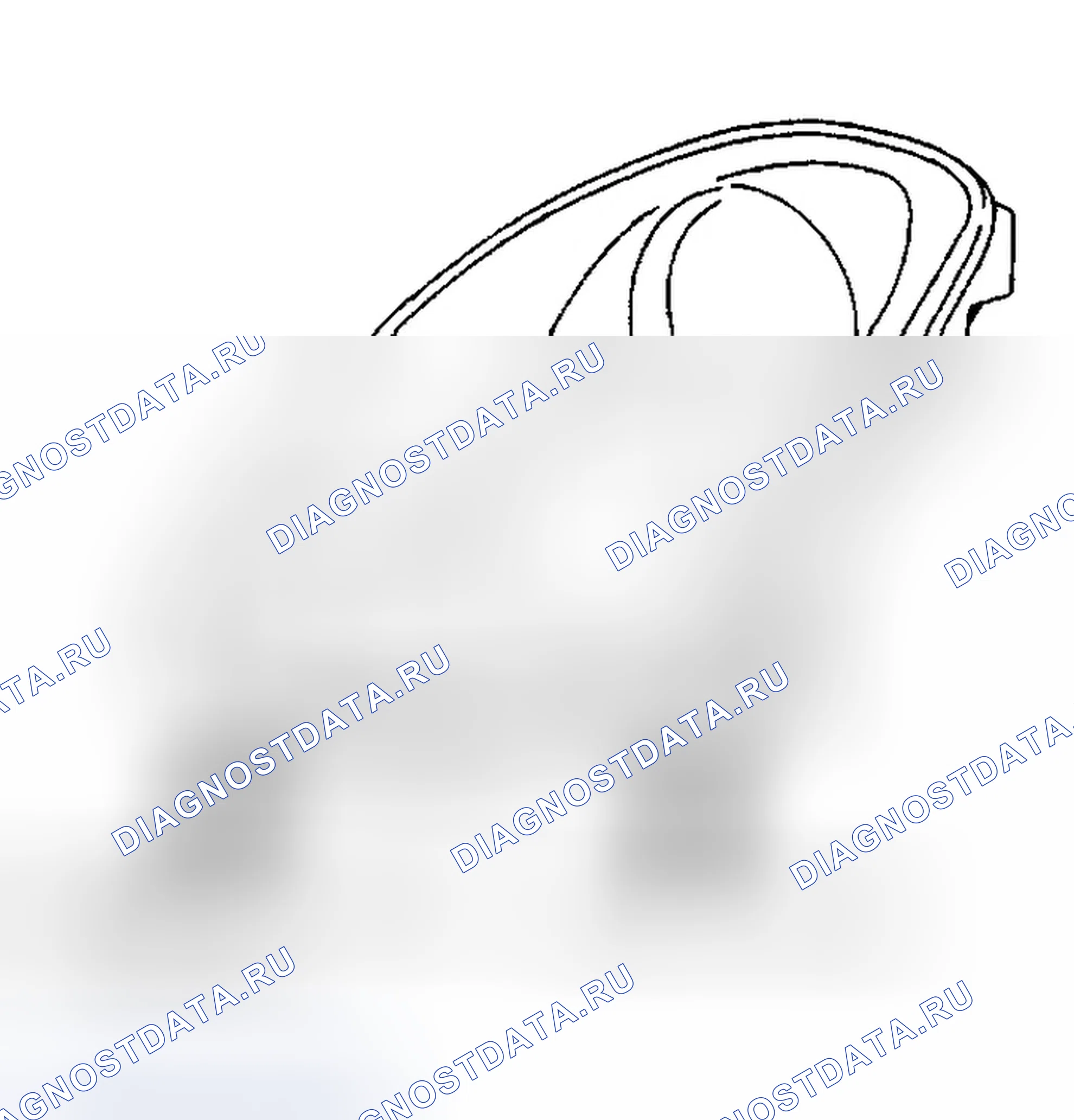 Рис. 408: Обслуживание для замены фар при повреждении. Infiniti G35 III