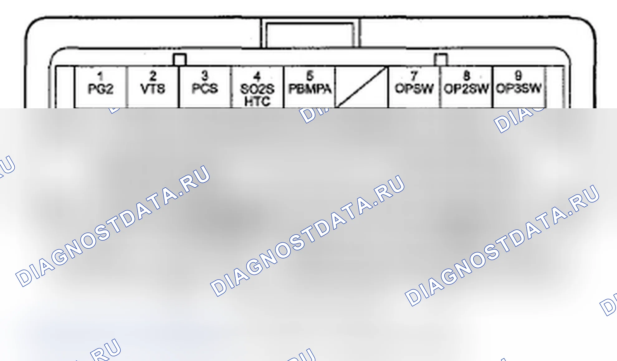 Рис. 18: Входы и выходы ИКМ разъема B (треугольник) (44P). Acura RDX I рестайлинг
