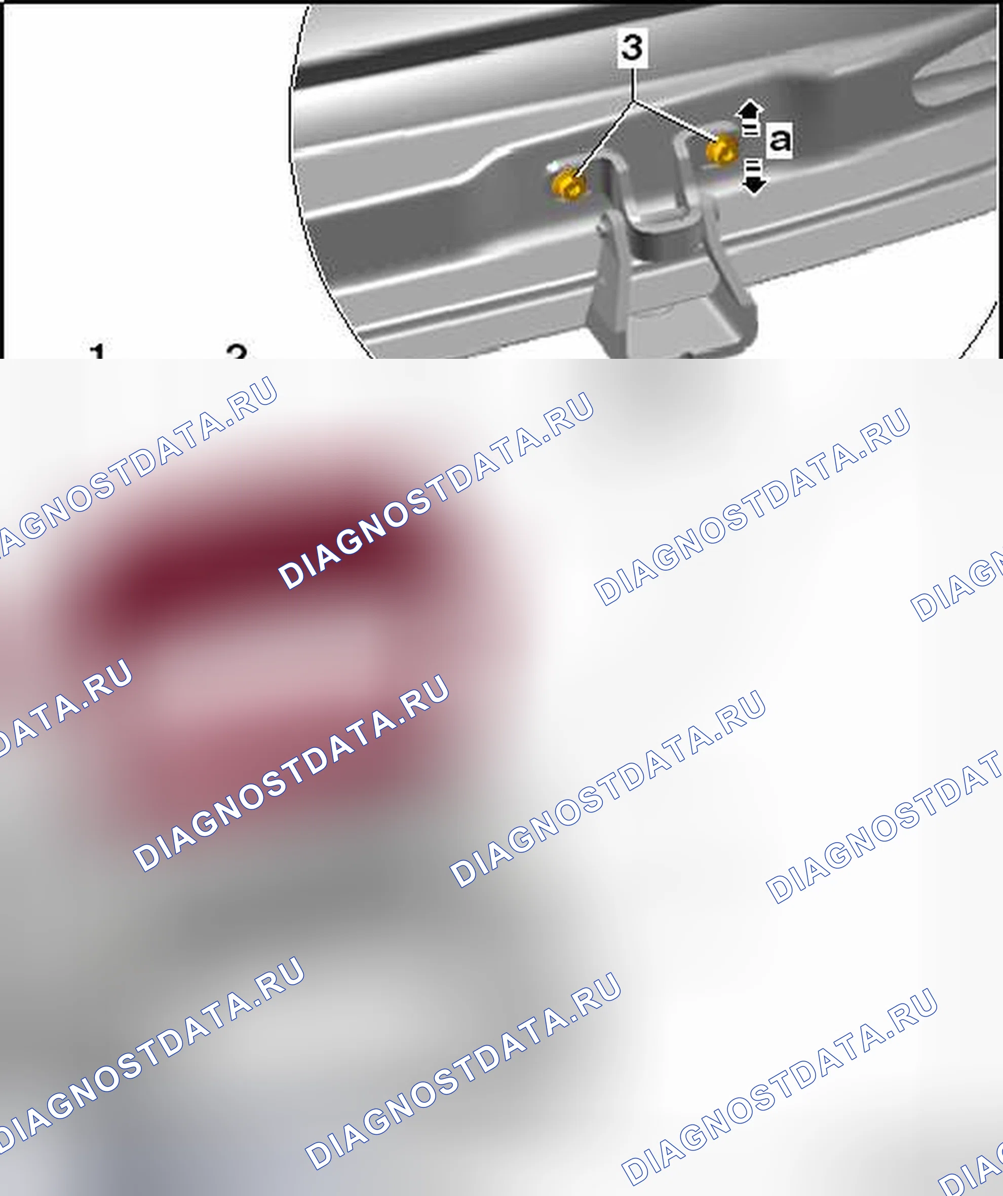 Рис. 83: РЕГУЛИРОВКА ЗАДНЕЙ КРЫШКИ. Volkswagen Golf Mk6