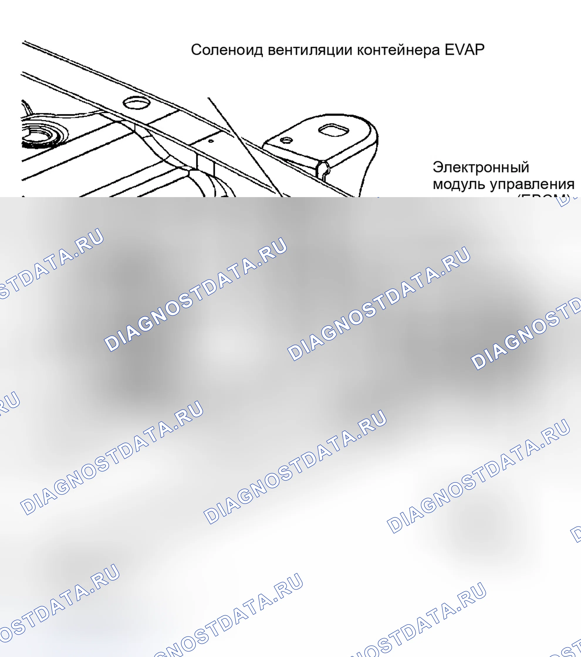 Рис. 8: Вентильный соленоид EVAP. GMC Savana H2500 
