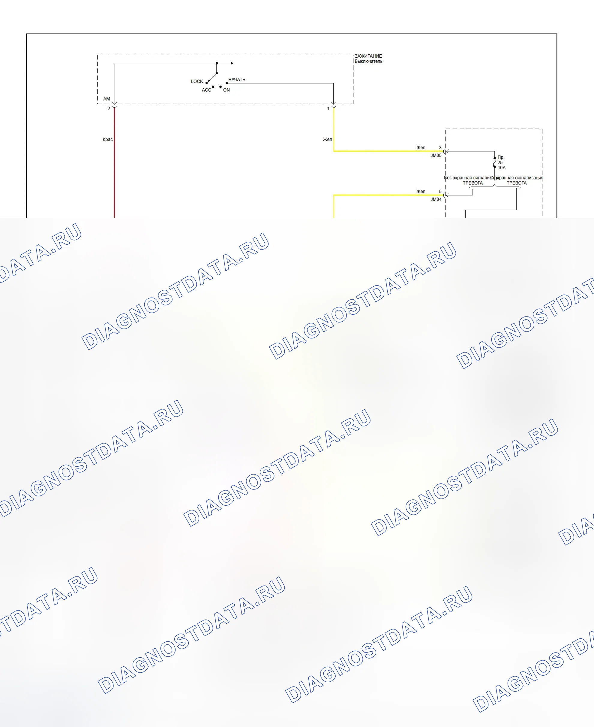 Рис. 7: электросхема системы запуска (XG300). Hyundai Elantra III
