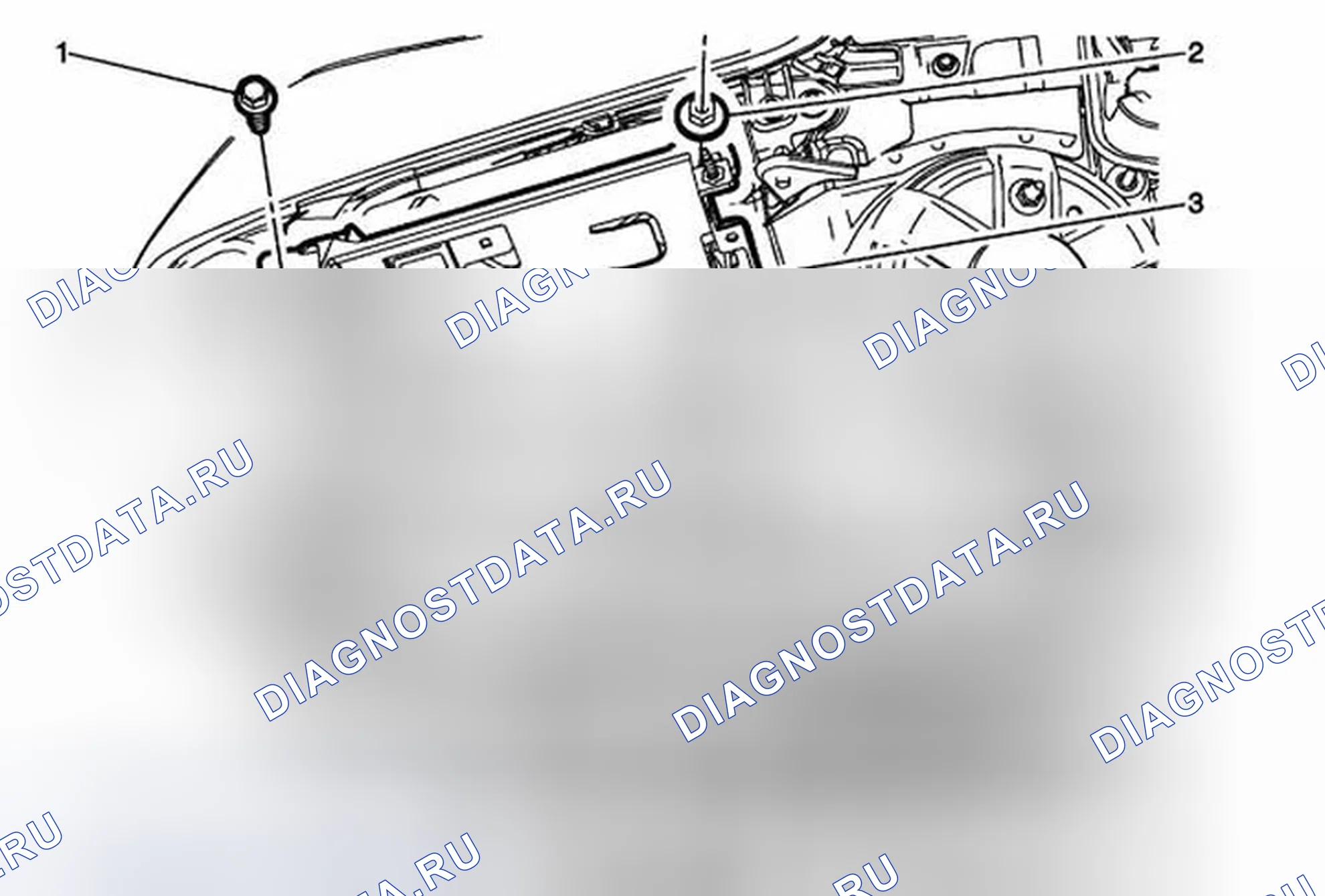 Рис. 104: Замена кронштейна модуля управления двигателем. Cadillac ATS I