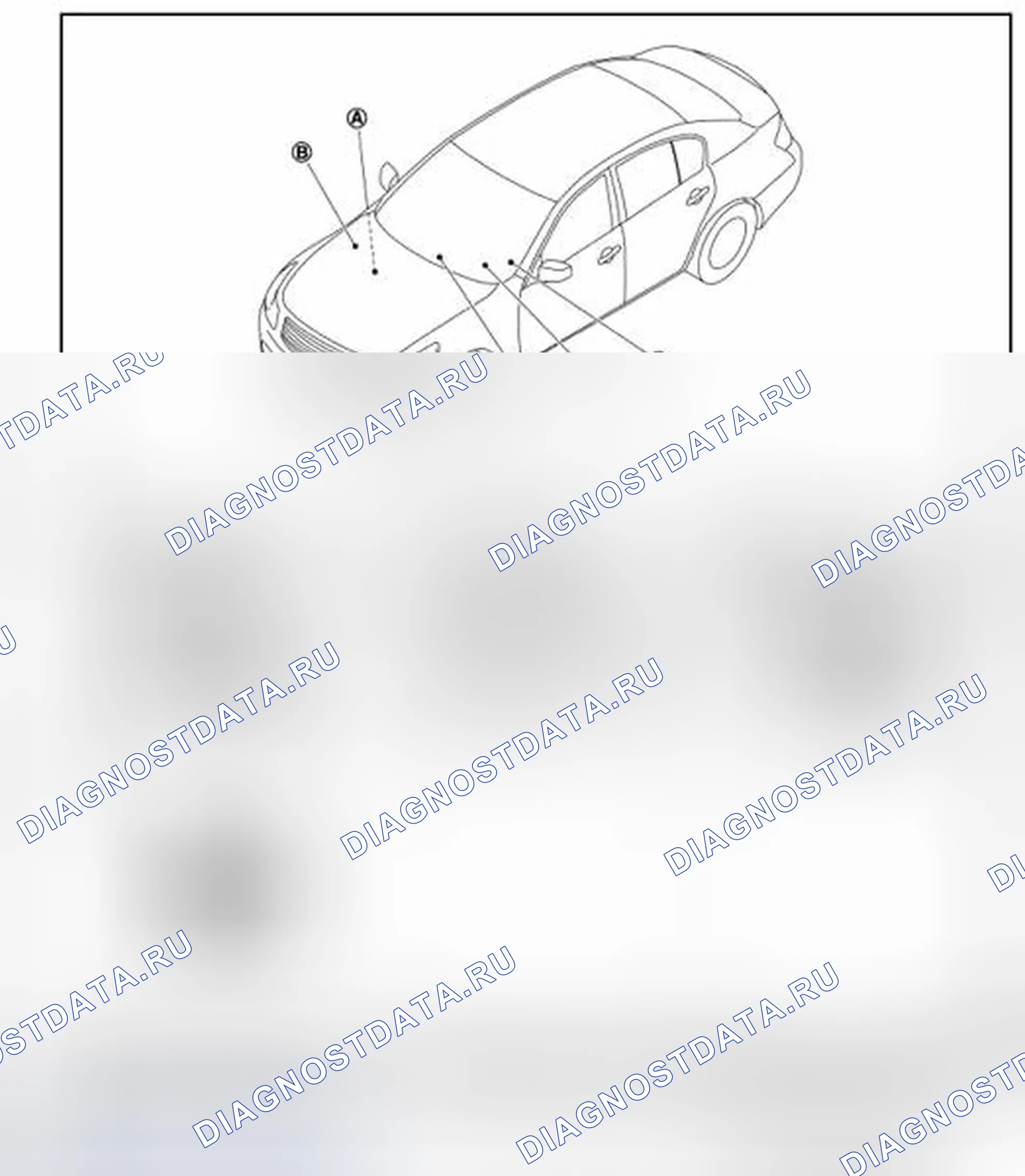 Рис. 167: Расположение компонентов. Infiniti G37 IV рестайлинг