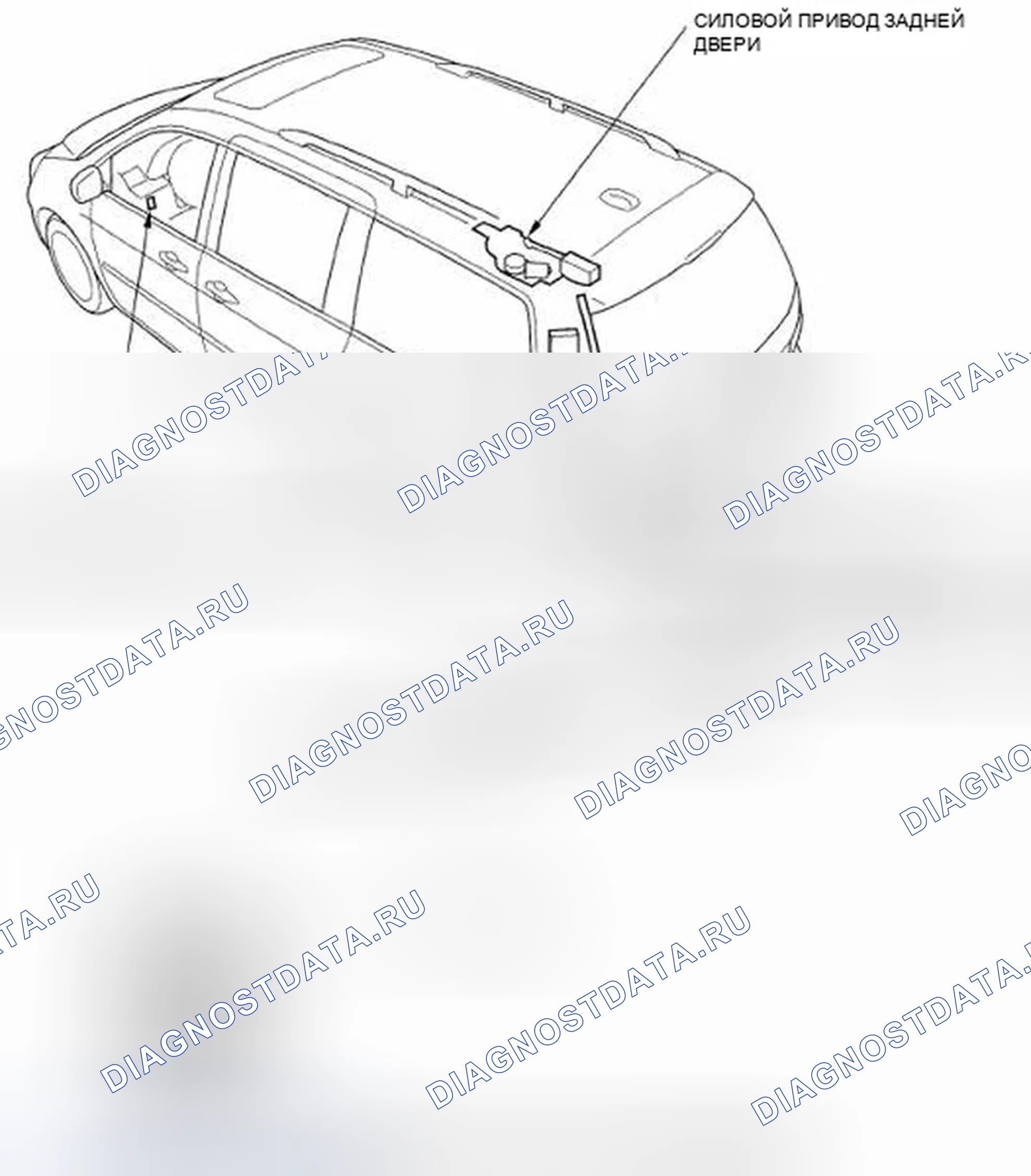 Рис. 307: Указатель расположения компонентов. Honda Odyssey IV
