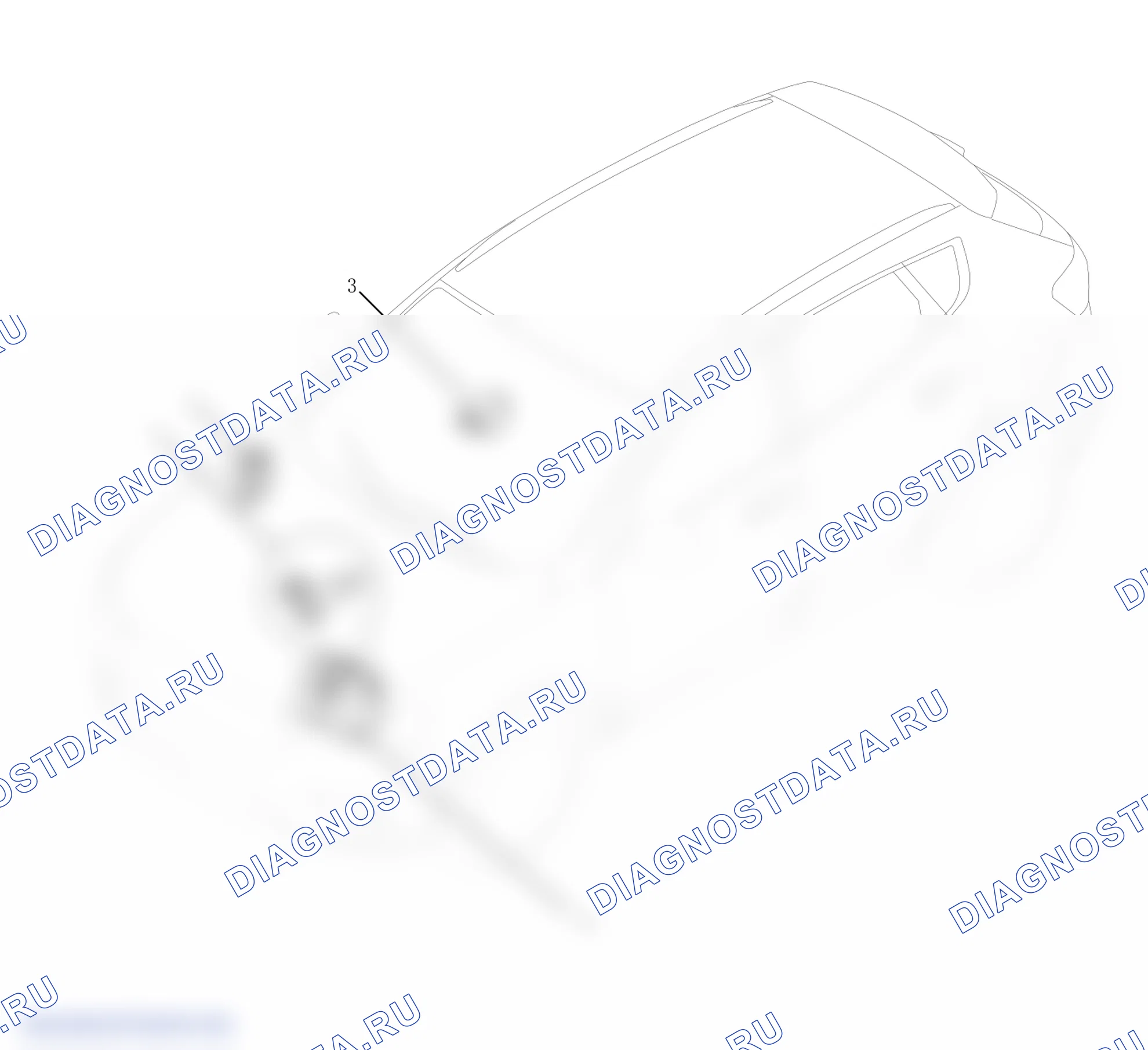 Схема расположения интеллектуальной системы останова — Haval H4. Haval H4 I