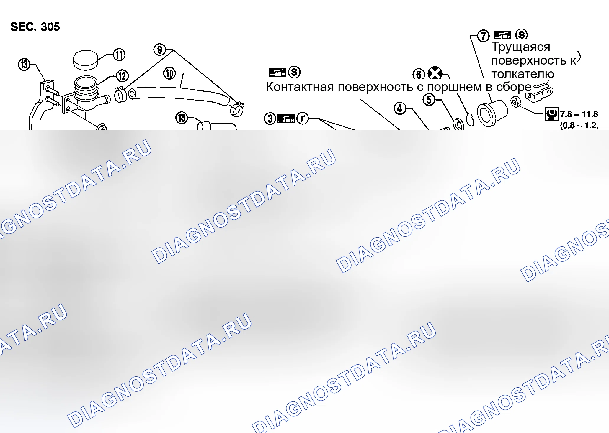 Рис. 14: Компоненты. Nissan Sentra B15