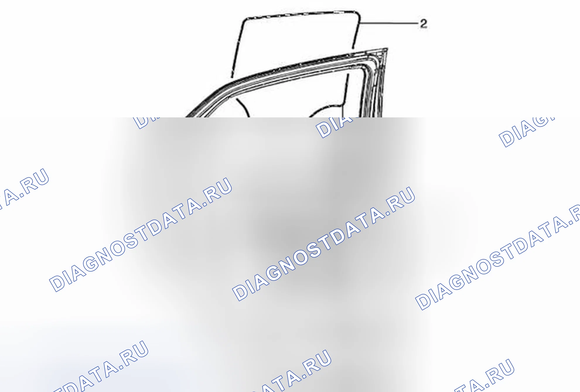 Рис. 9: Замена окна задней боковой двери. Buick Encore I