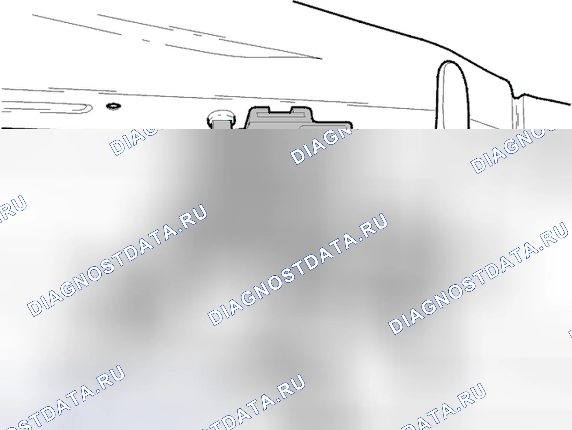 Рис. 153: Снятие сирены. Volvo S40 I рестайлинг
