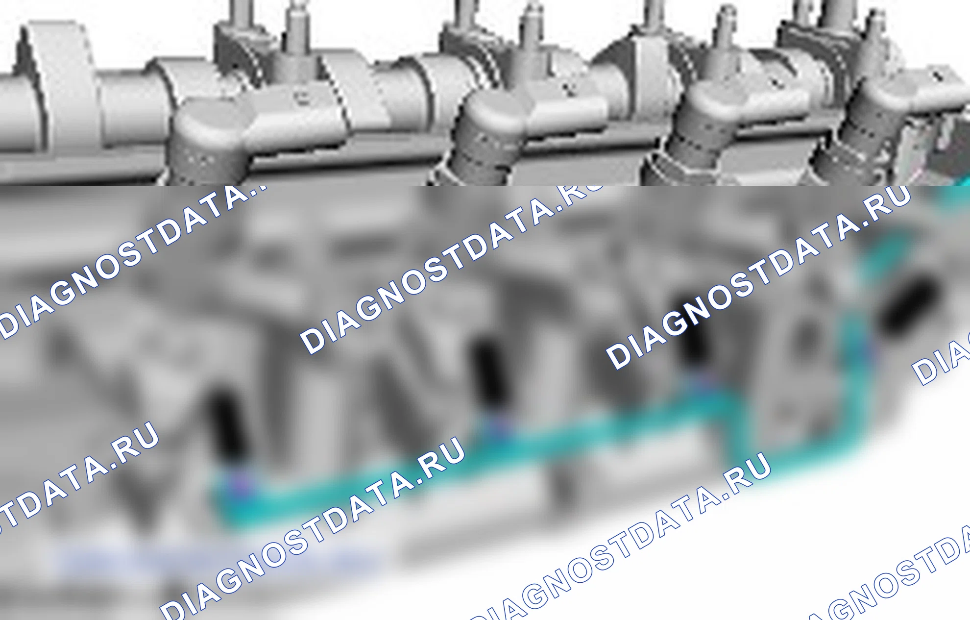Разборка узла головки цилиндров. Ford Transit Connect I
