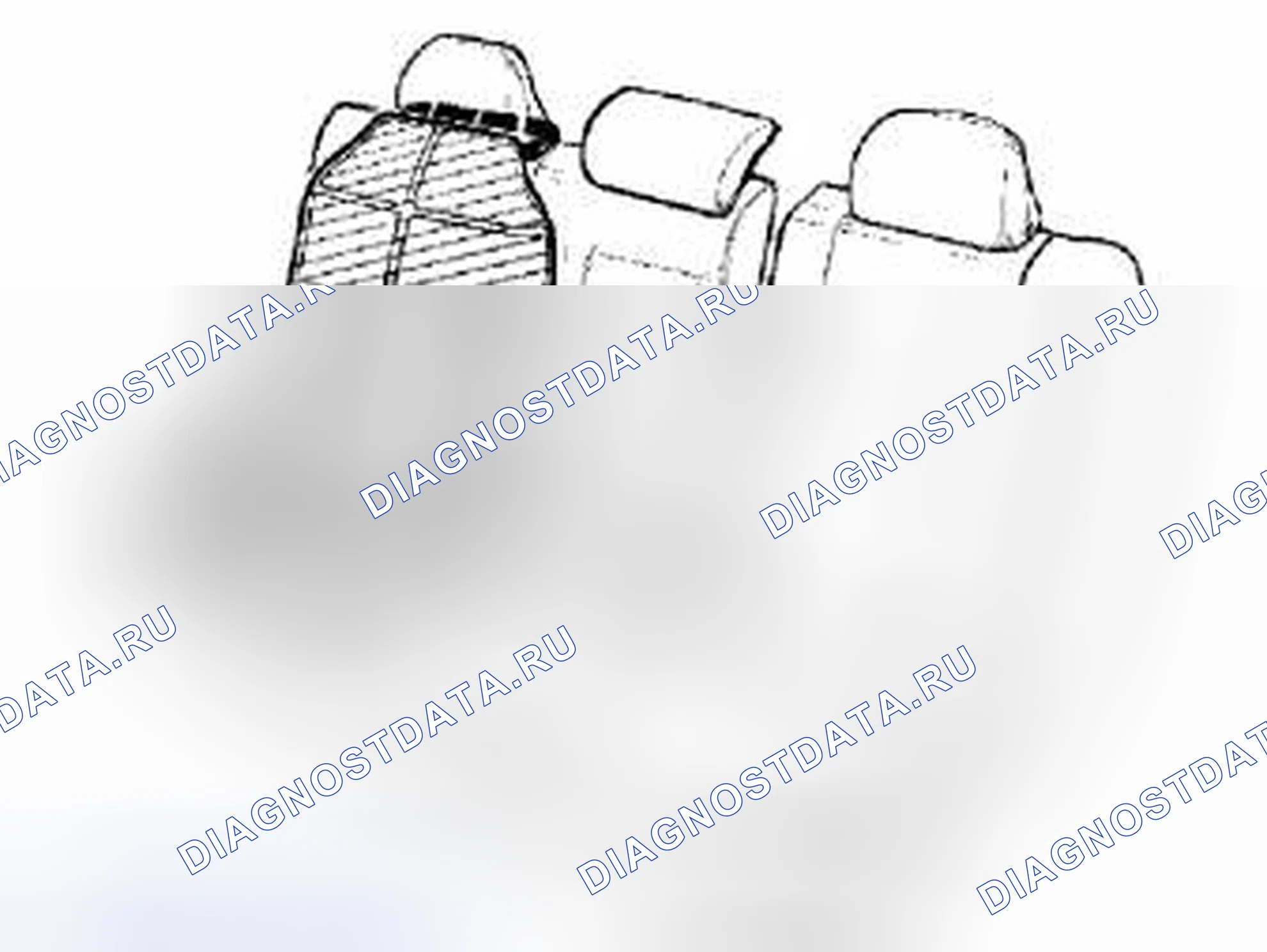 Рис. 45: УСТАНОВКА - ЗАДНЕЕ СИДЕНЬЕ. Volvo V50 I