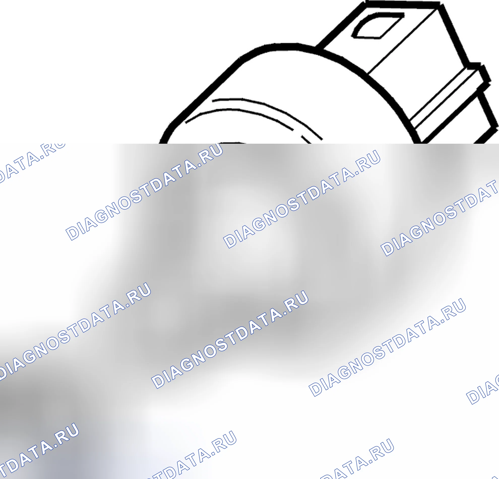 Рис. 281: Датчик давления EBD. Volvo C70 I