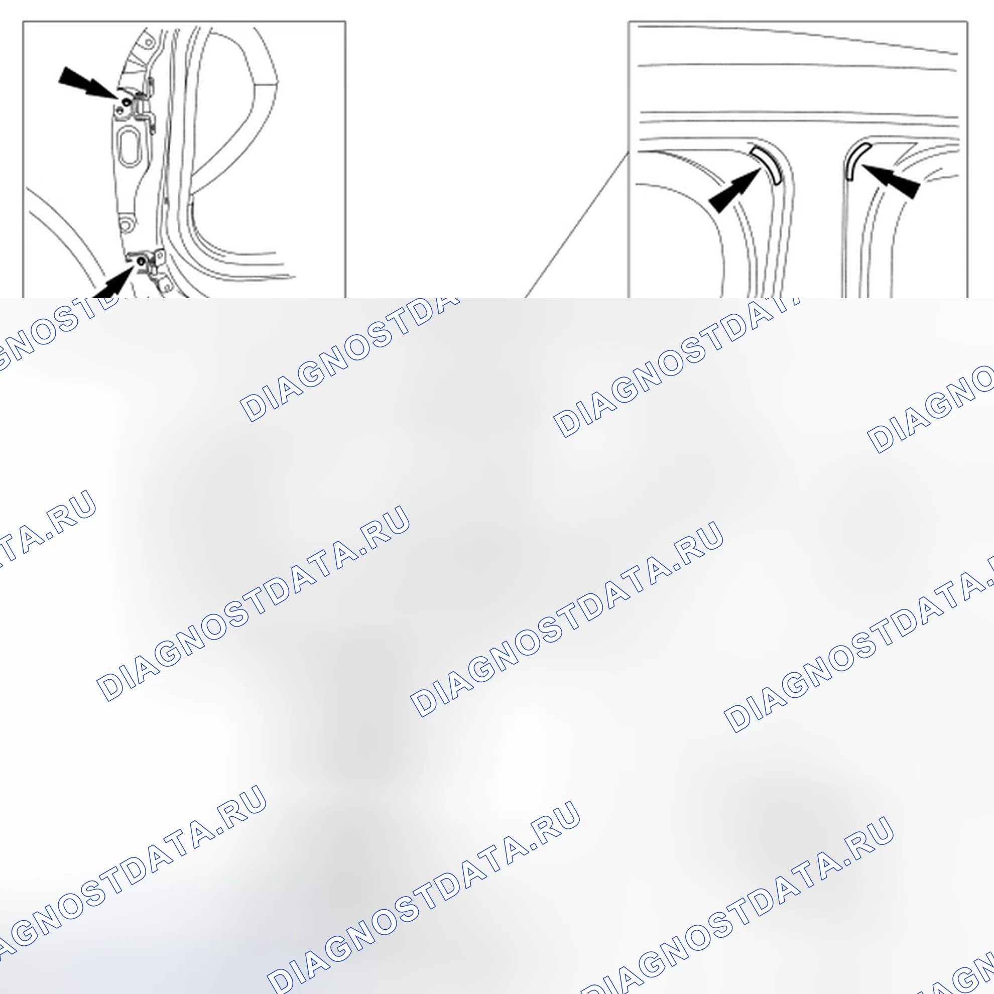 Рис. 4: Размеры крышки со стороны корпуса. Ford Fusion I рестайлинг