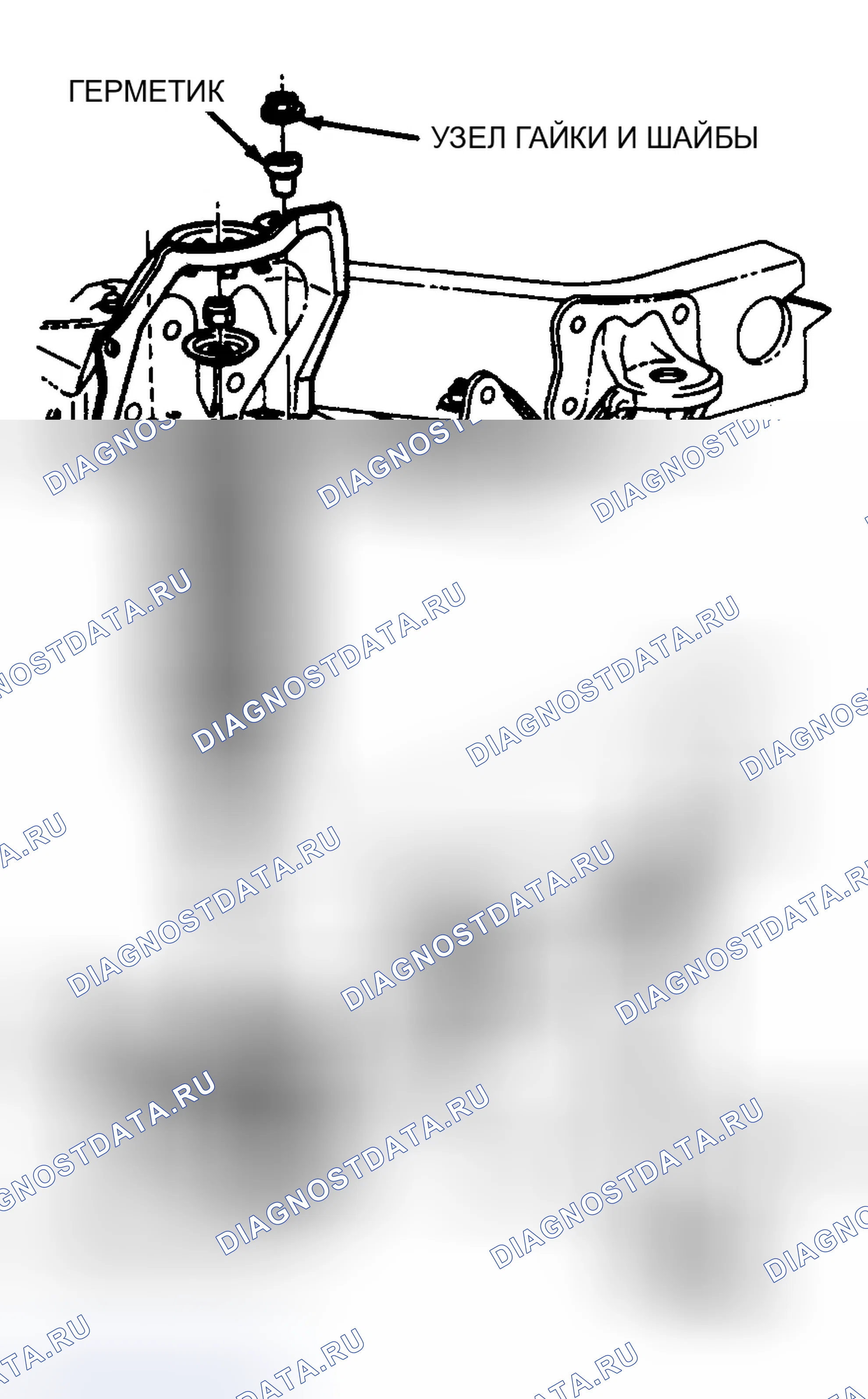 Рис. 5: Разнесенный вид компонентов спиральной пружины и радиусного рычага (Ranger Showed Explorer Similar). Ford Explorer I