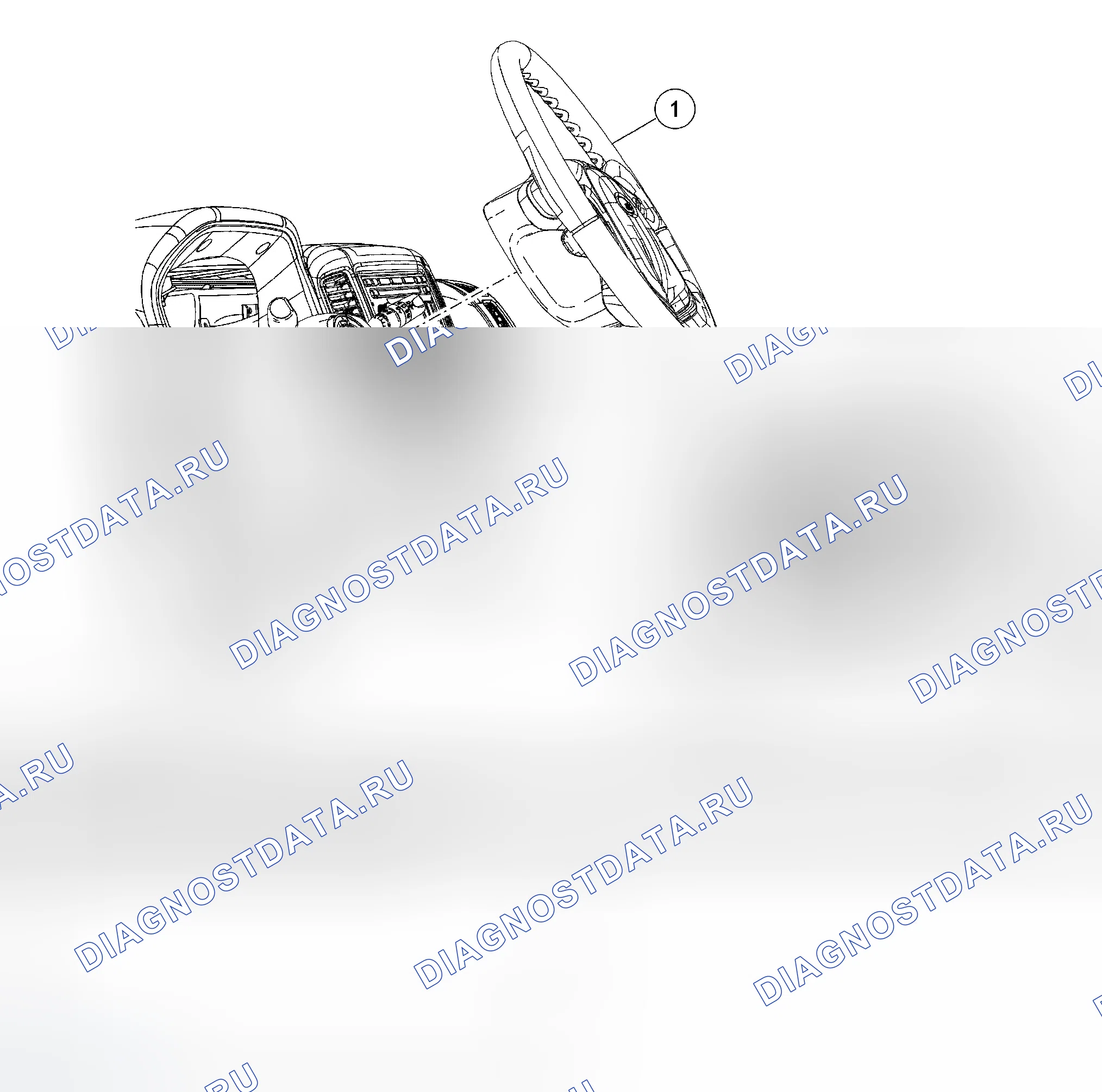 Рис. 140: Модуль подушки безопасности водителя. Ford Escape I рестайлинг