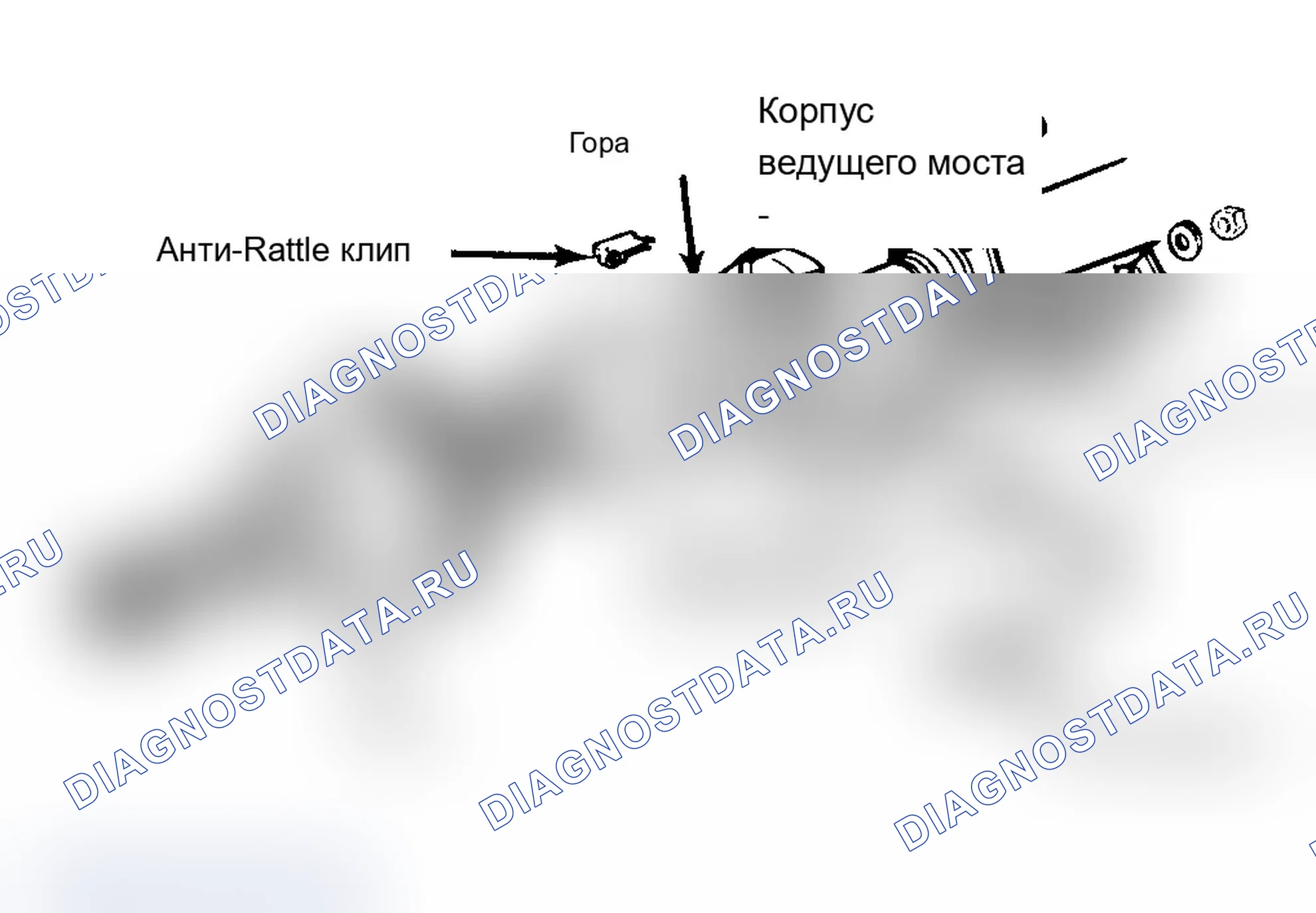 Рис. 14: Компоненты дискового тормоза с задним скользящим суппортом. Chevrolet Pickup V30 