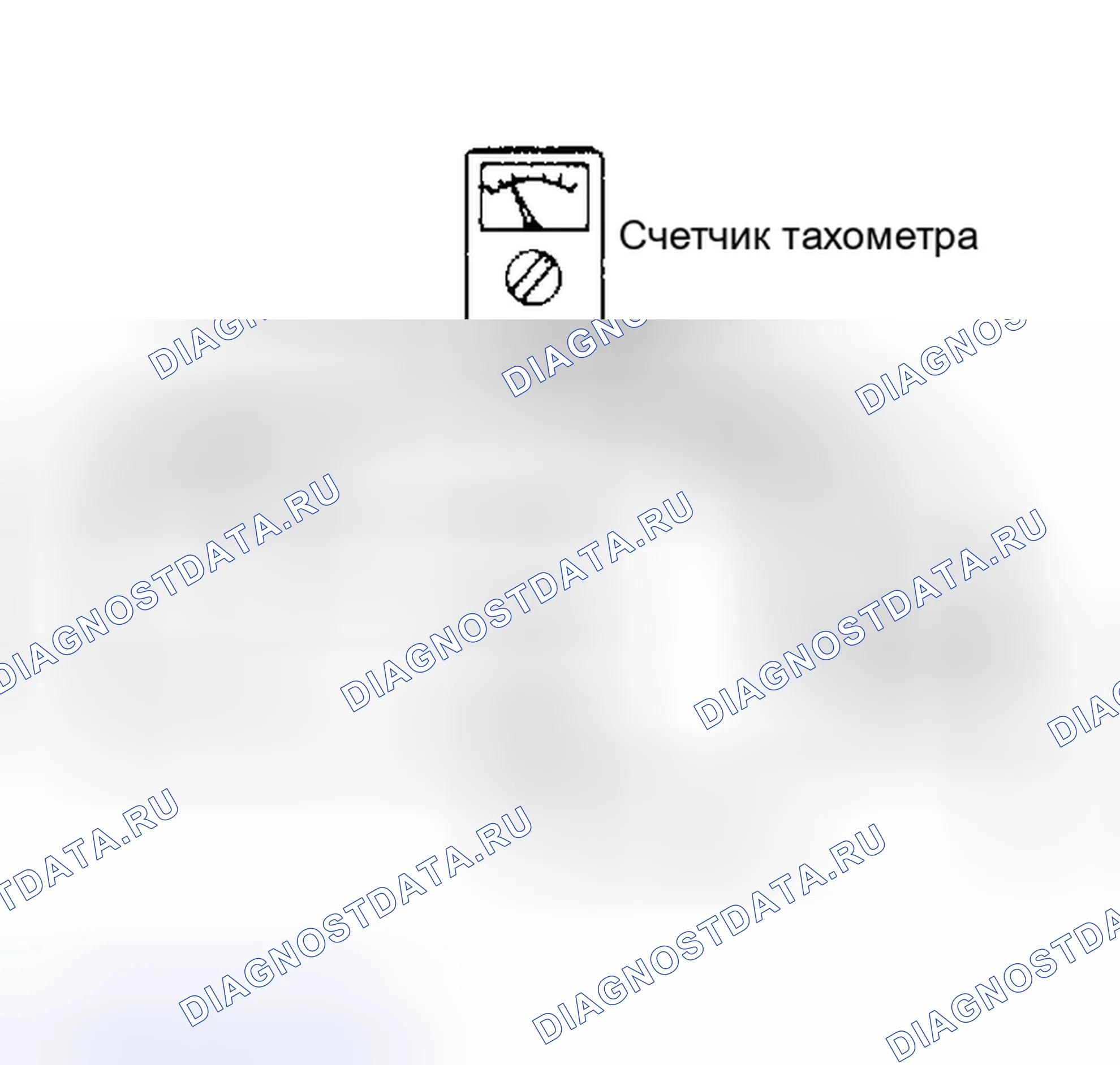 Рис. 12: ТАХОМЕТР. Mitsubishi Galant V