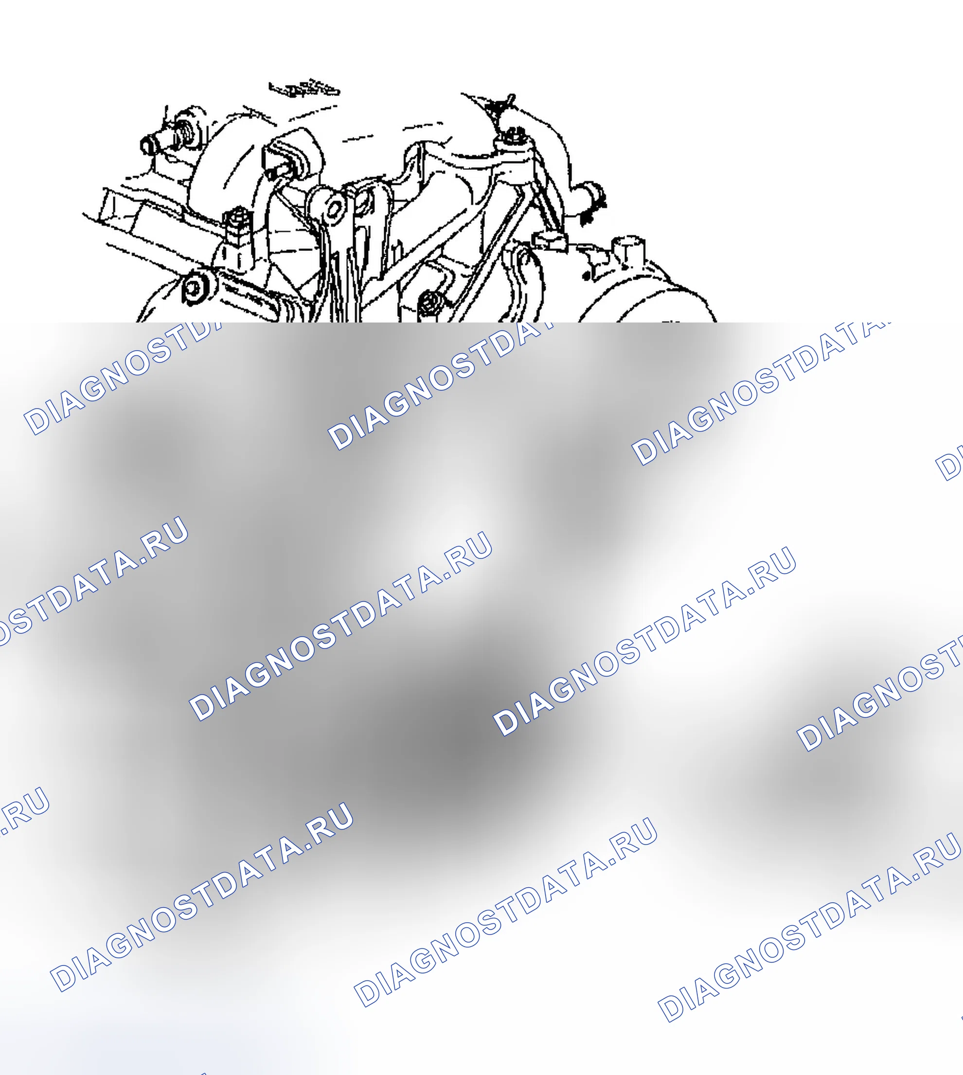 Рис. 161: Натяжное устройство приводного ремня - демонтаж. Chevrolet Impala VIII